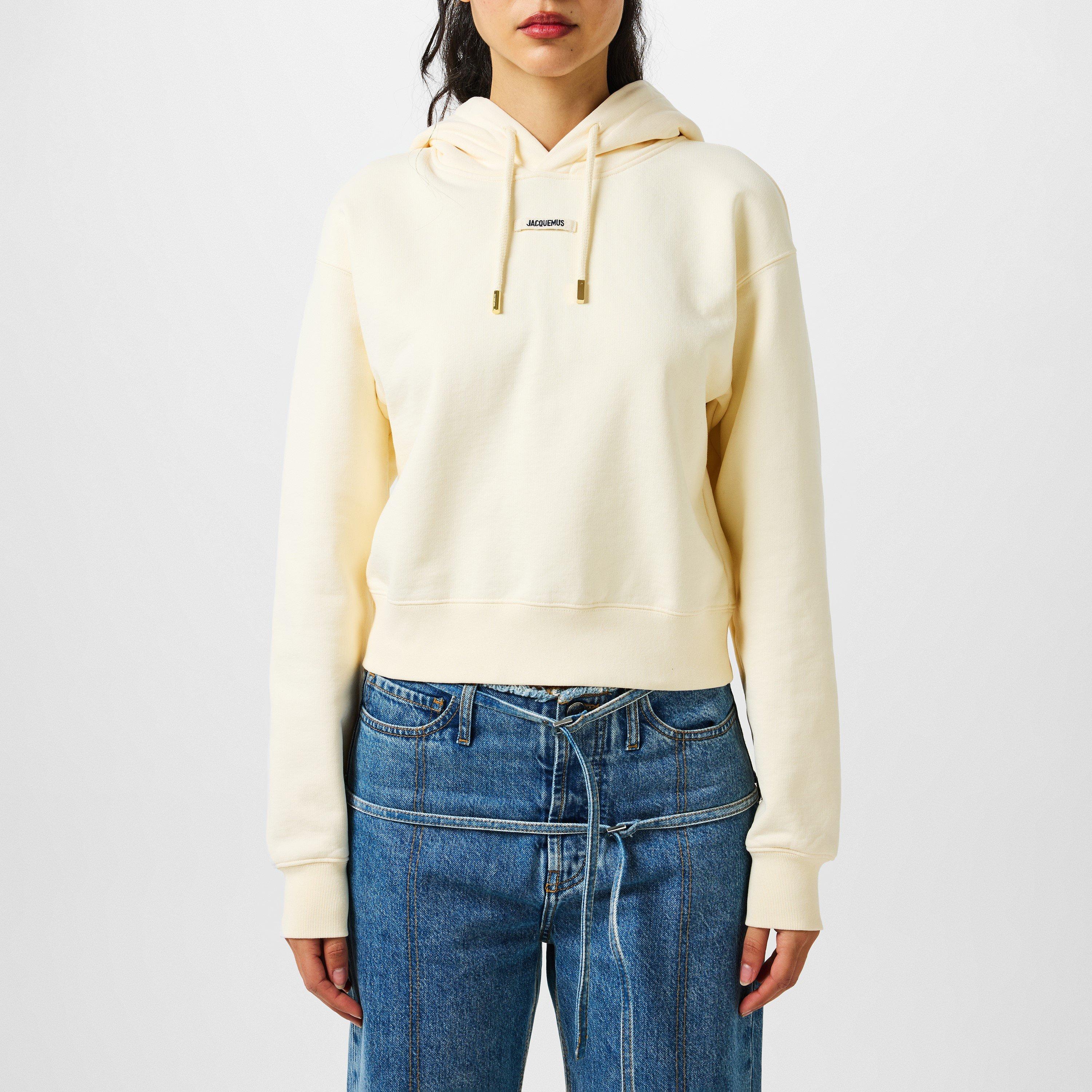 Jacquemus Le Gros Grain Hoodie - Light Beige - Size 12 (FR40)