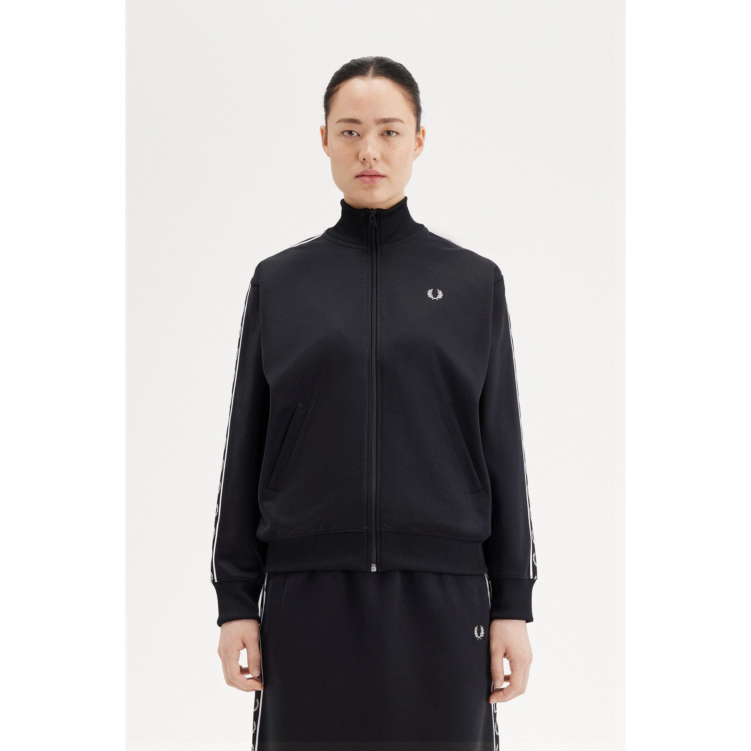 BLACK - Fred Perry - Taped Track Jacket - 2