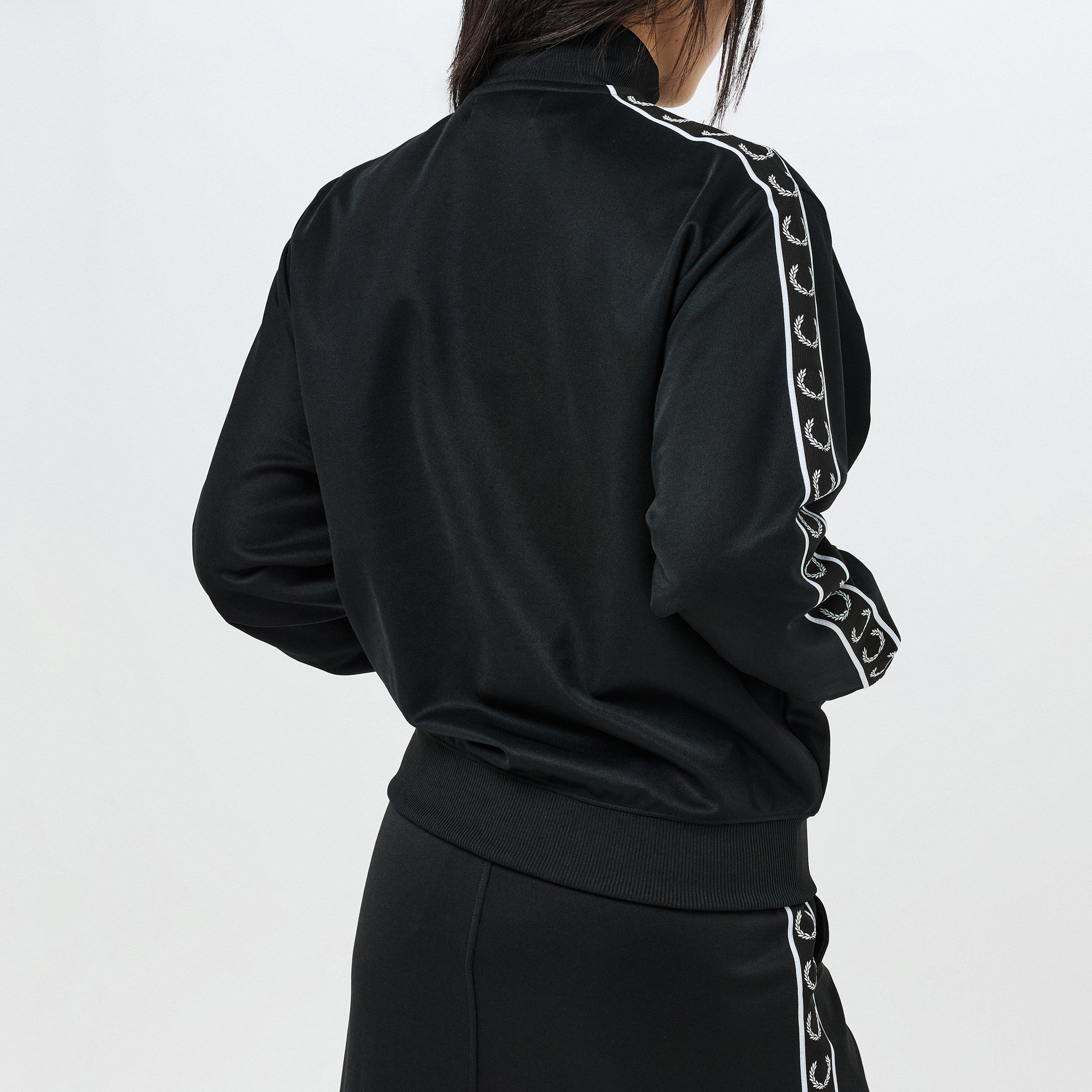BLACK - Fred Perry - Taped Track Jacket - 4