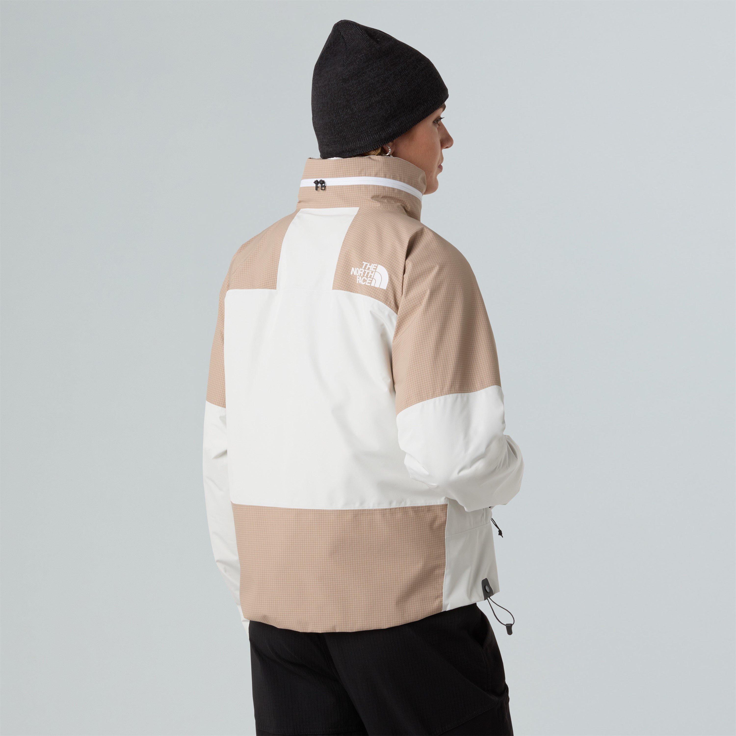 White Dune/Mush - The North Face - Women's Devils Thumb Weather-Resistant Rain Anorak - 4