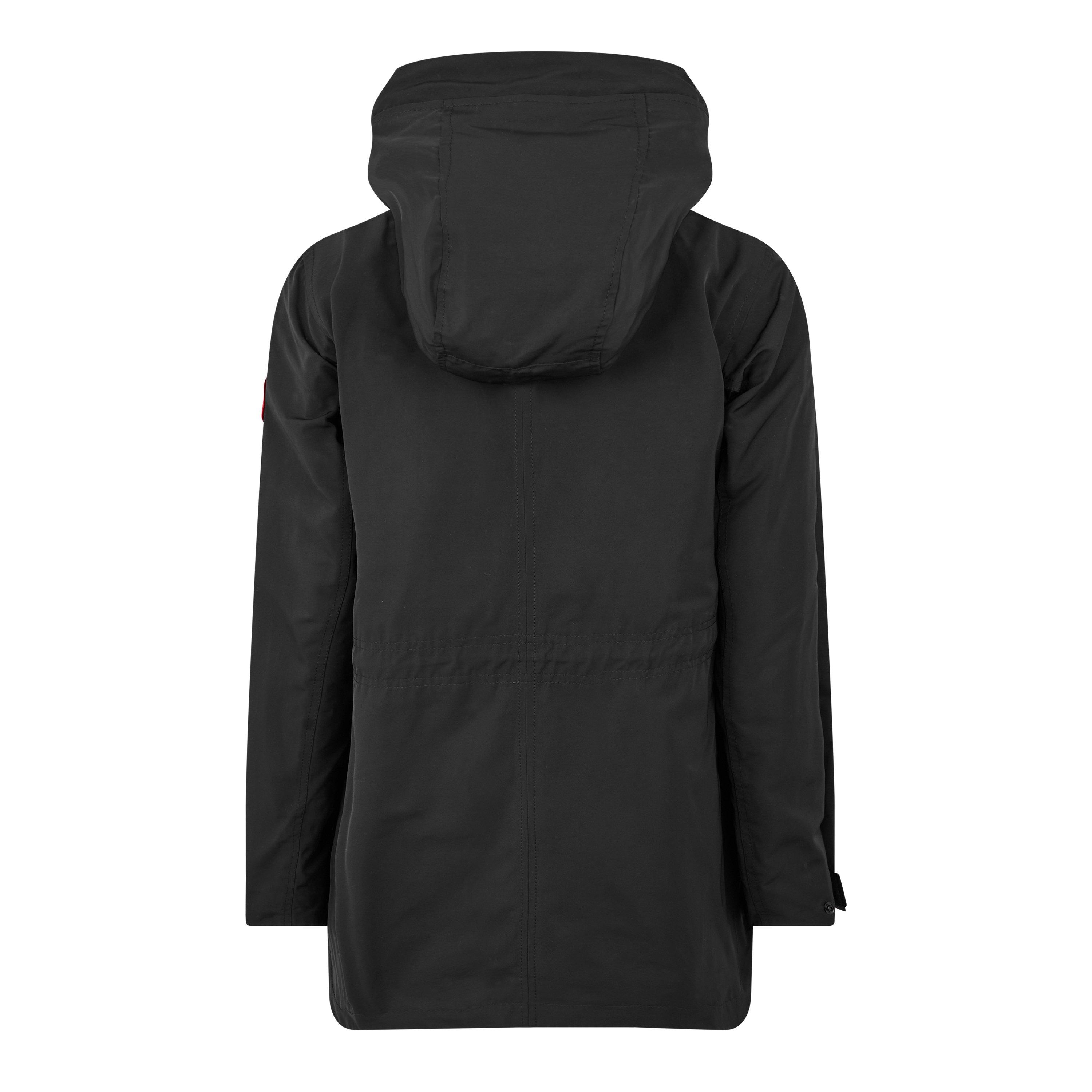 Black - Canada Goose - Women's Minden Hooded Long Sleeve Rain Anorak - 2