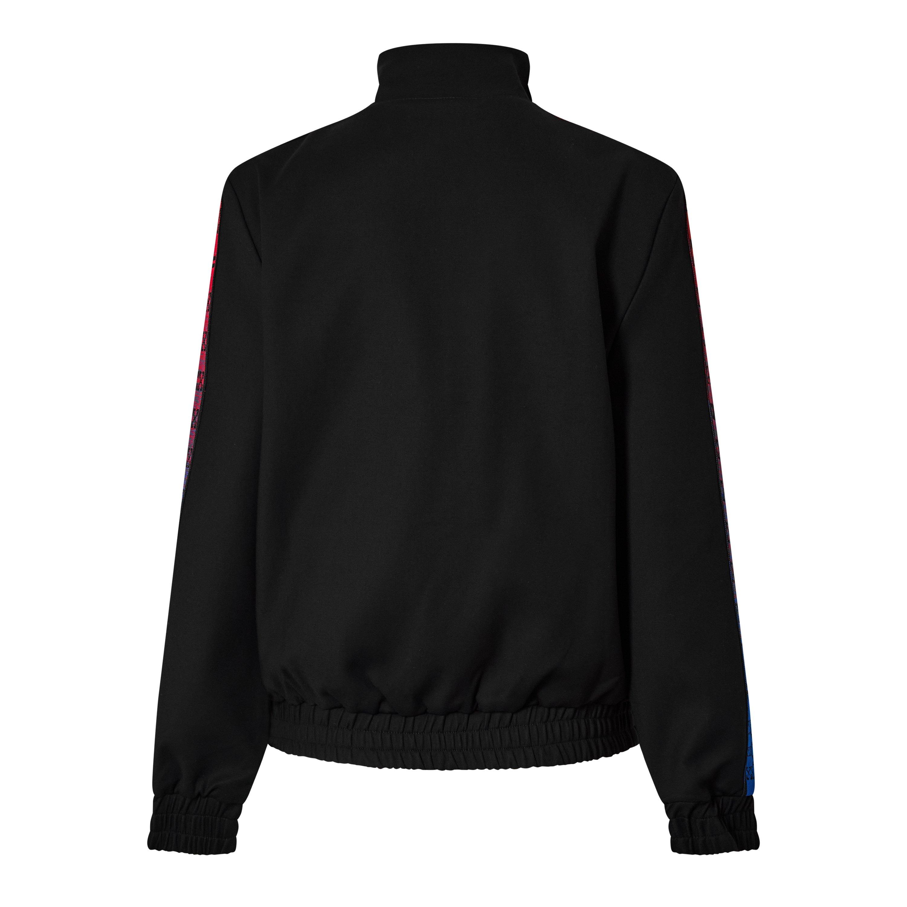 Black/Red - Off White - Women's Logo Monogram Band Jacket - 2
