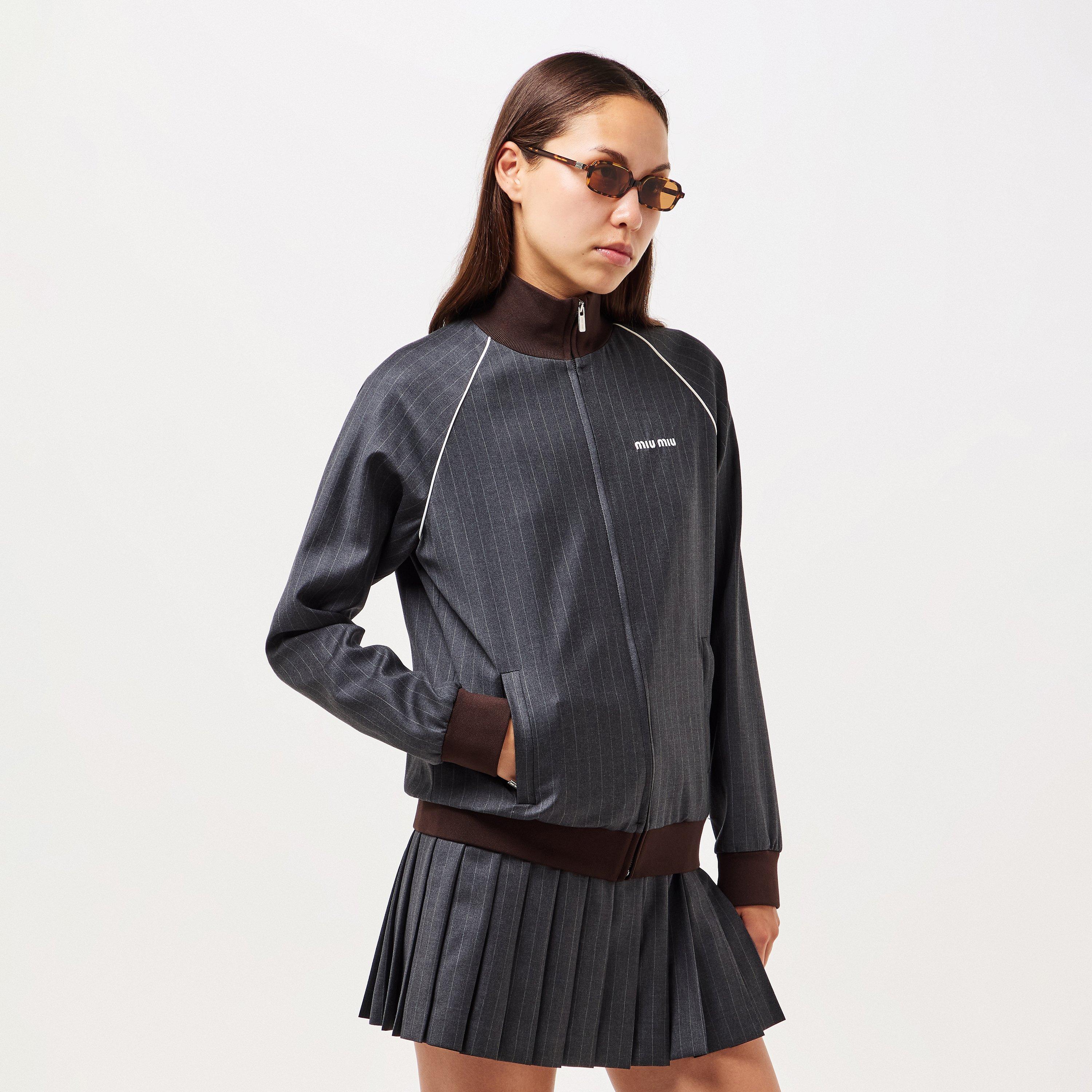 Ardesia - Miu Miu - Women's Technical Fabric Tracksuit Top - 3