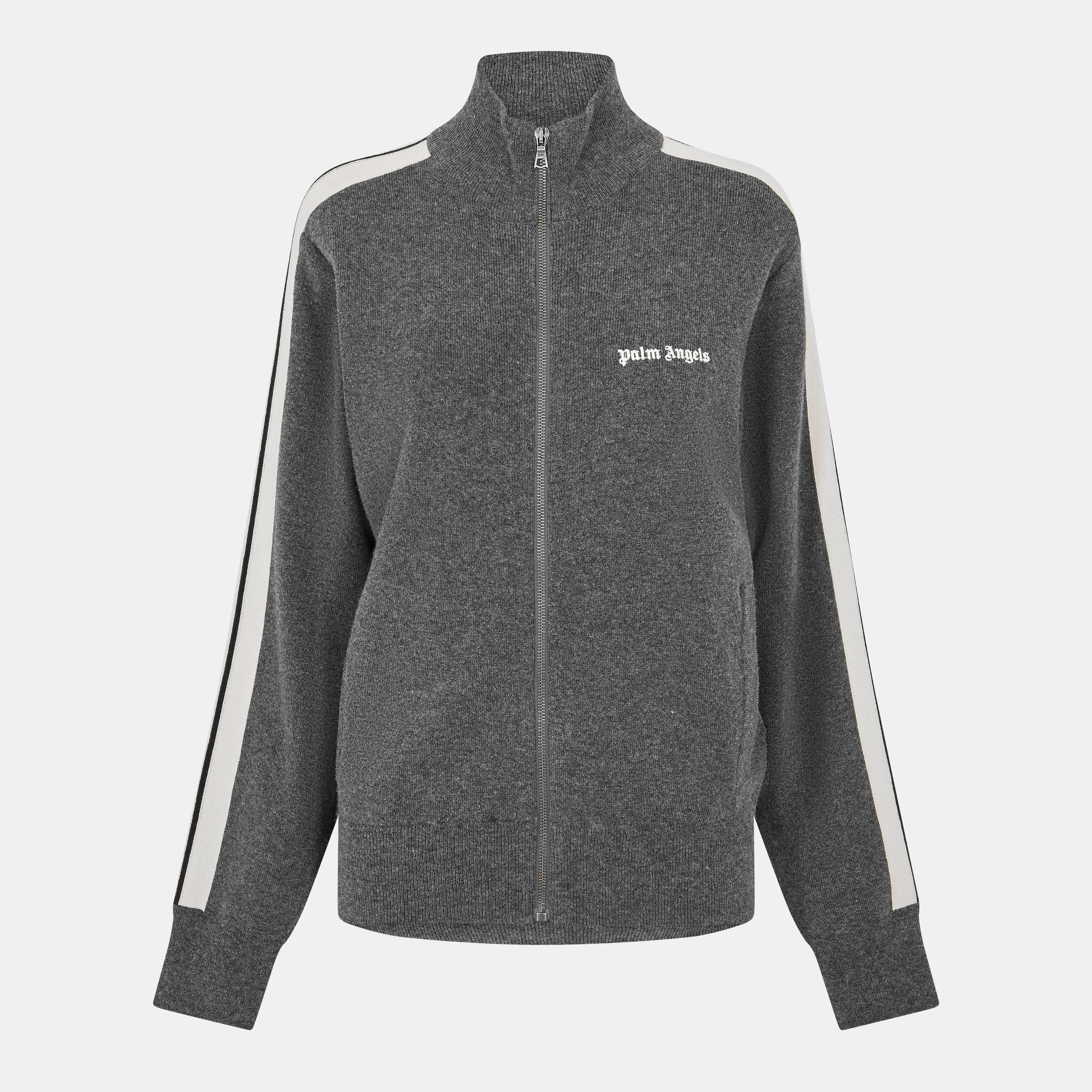 Palm Angels Women's Knitted Tracksuit Top - Grey - Size 10 (S)