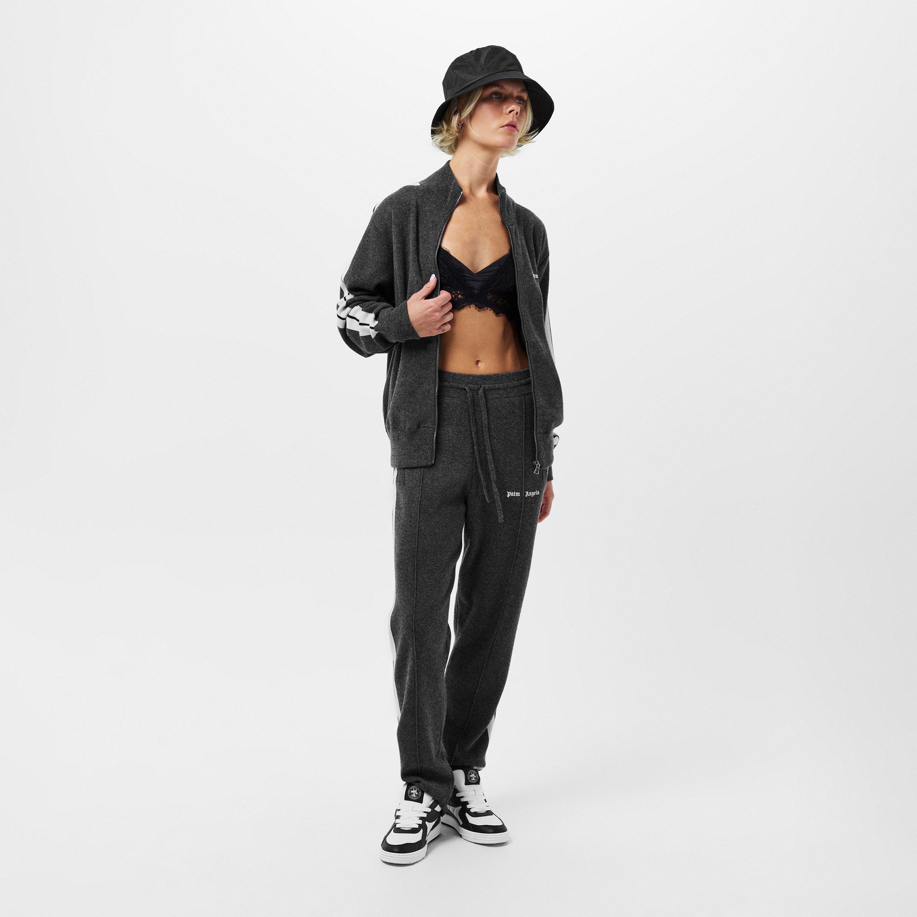 Grey - Palm Angels - Women's Knitted Tracksuit Top - 6