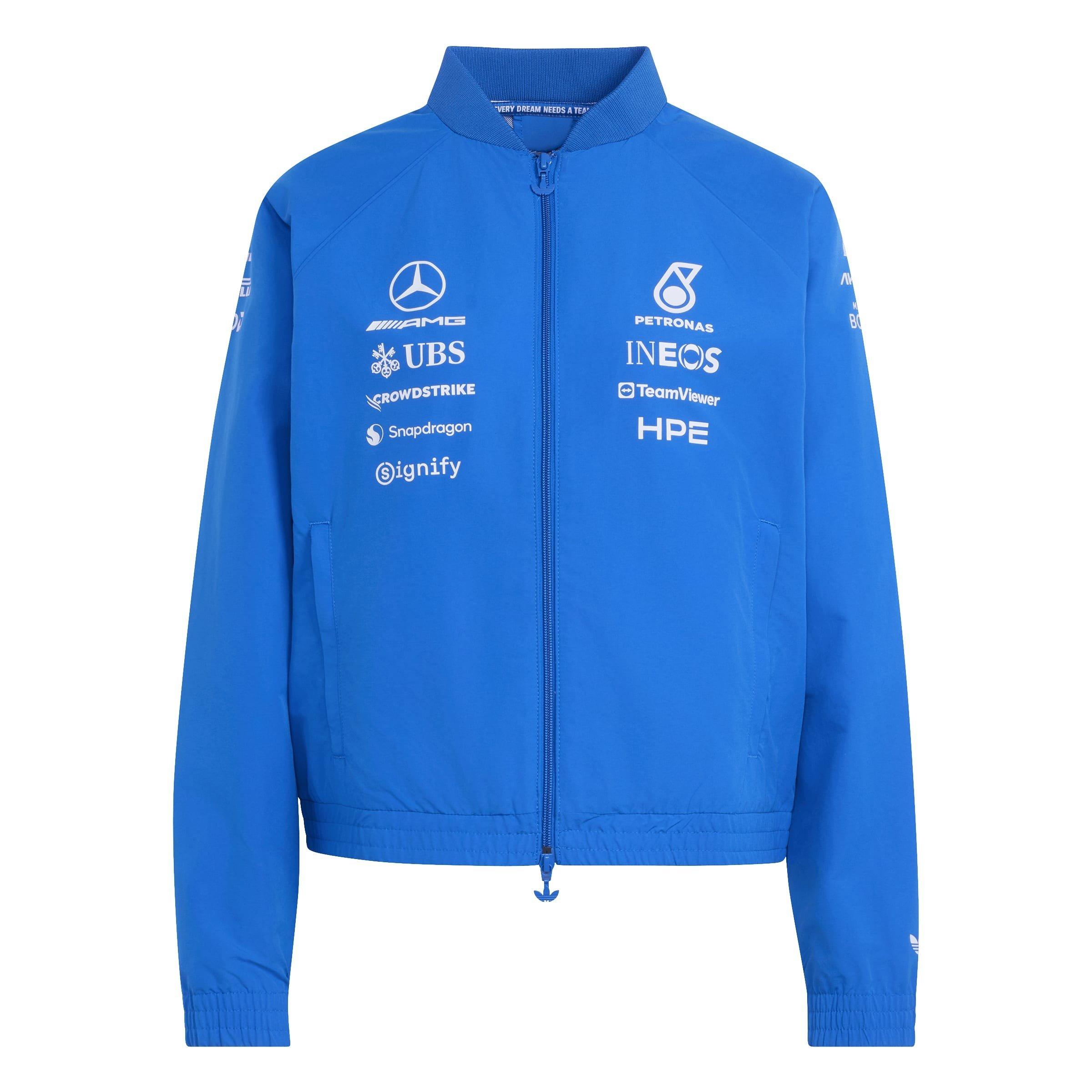 Blue/White - adidas Originals - x Mercedes AMG Petronas Formula 1 Team Blue Wonder Jacket - 1