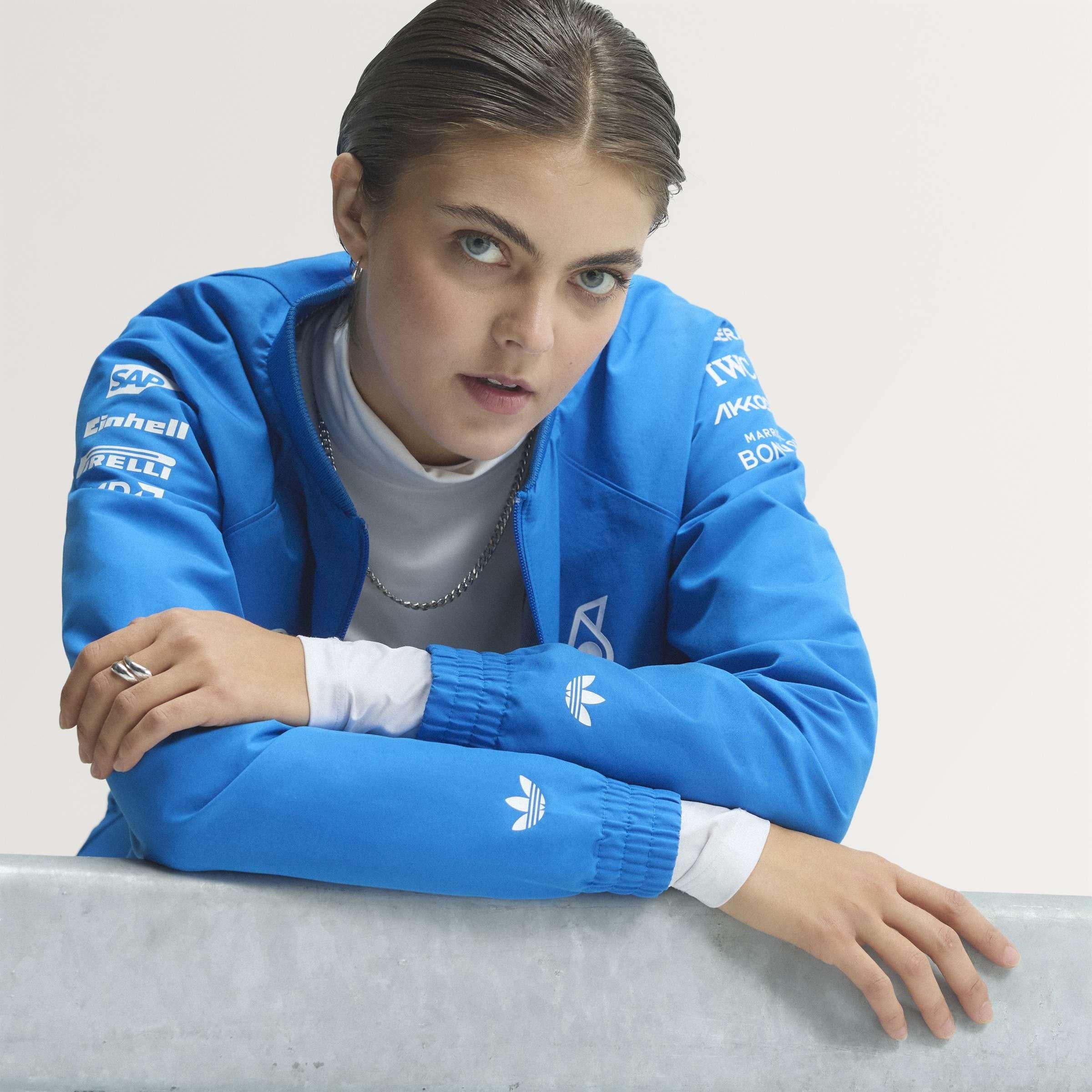 Blue/White - adidas Originals - x Mercedes AMG Petronas Formula 1 Team Blue Wonder Jacket - 13