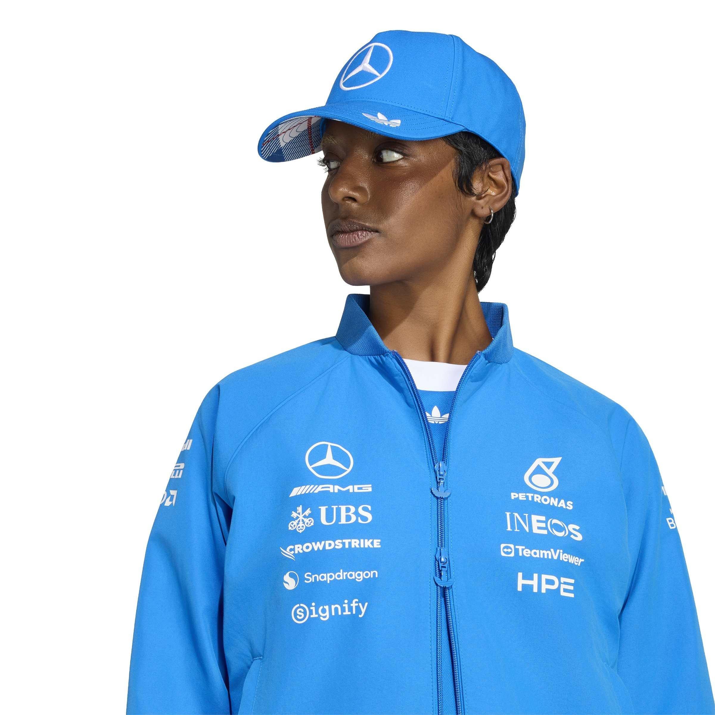 Blue/White - adidas Originals - x Mercedes AMG Petronas Formula 1 Team Blue Wonder Jacket - 4