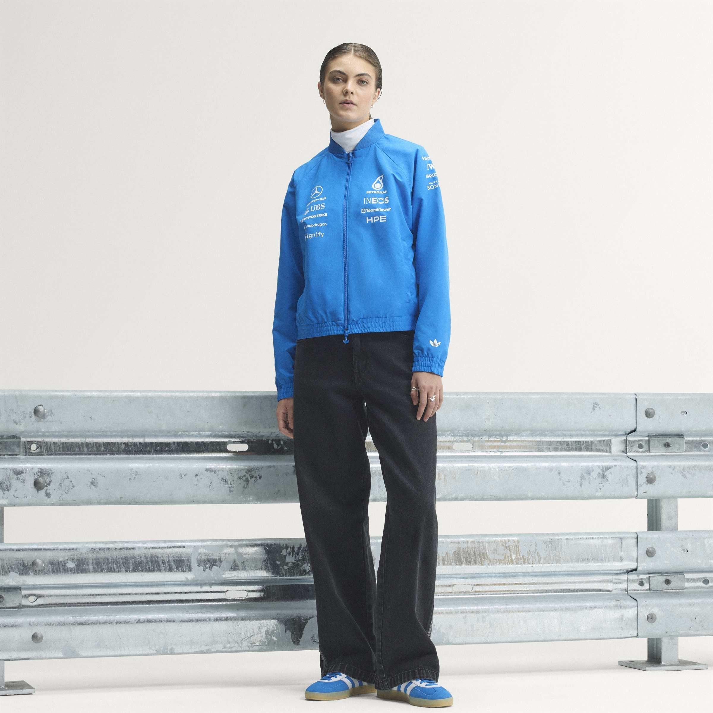 Blue/White - adidas Originals - x Mercedes AMG Petronas Formula 1 Team Blue Wonder Jacket - 6