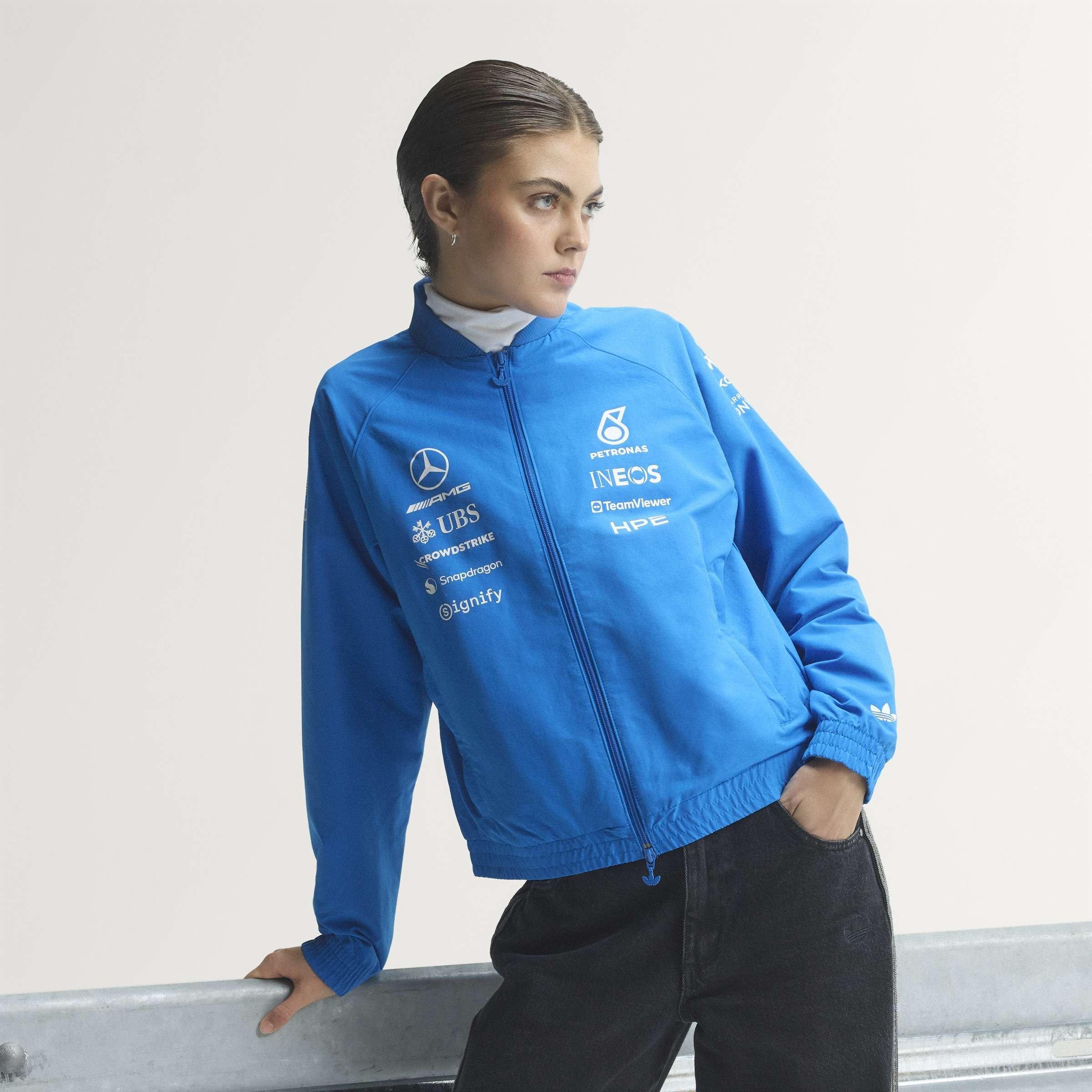 Blue/White - adidas Originals - x Mercedes AMG Petronas Formula 1 Team Blue Wonder Jacket - 8