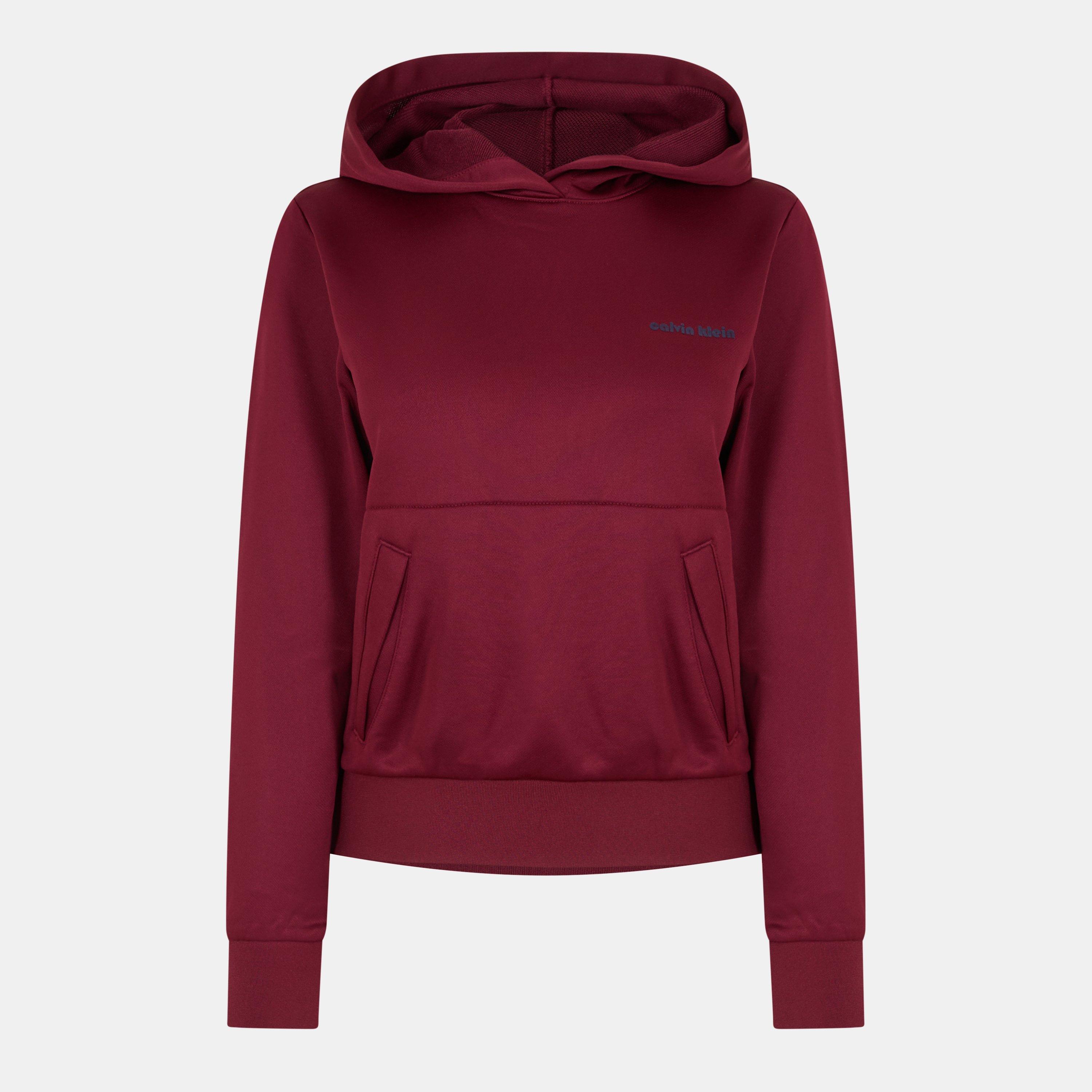 Calvin Klein Jeans Women's French Terry Zipped Tracksuit Top - Deep Rouge - 12 (M)