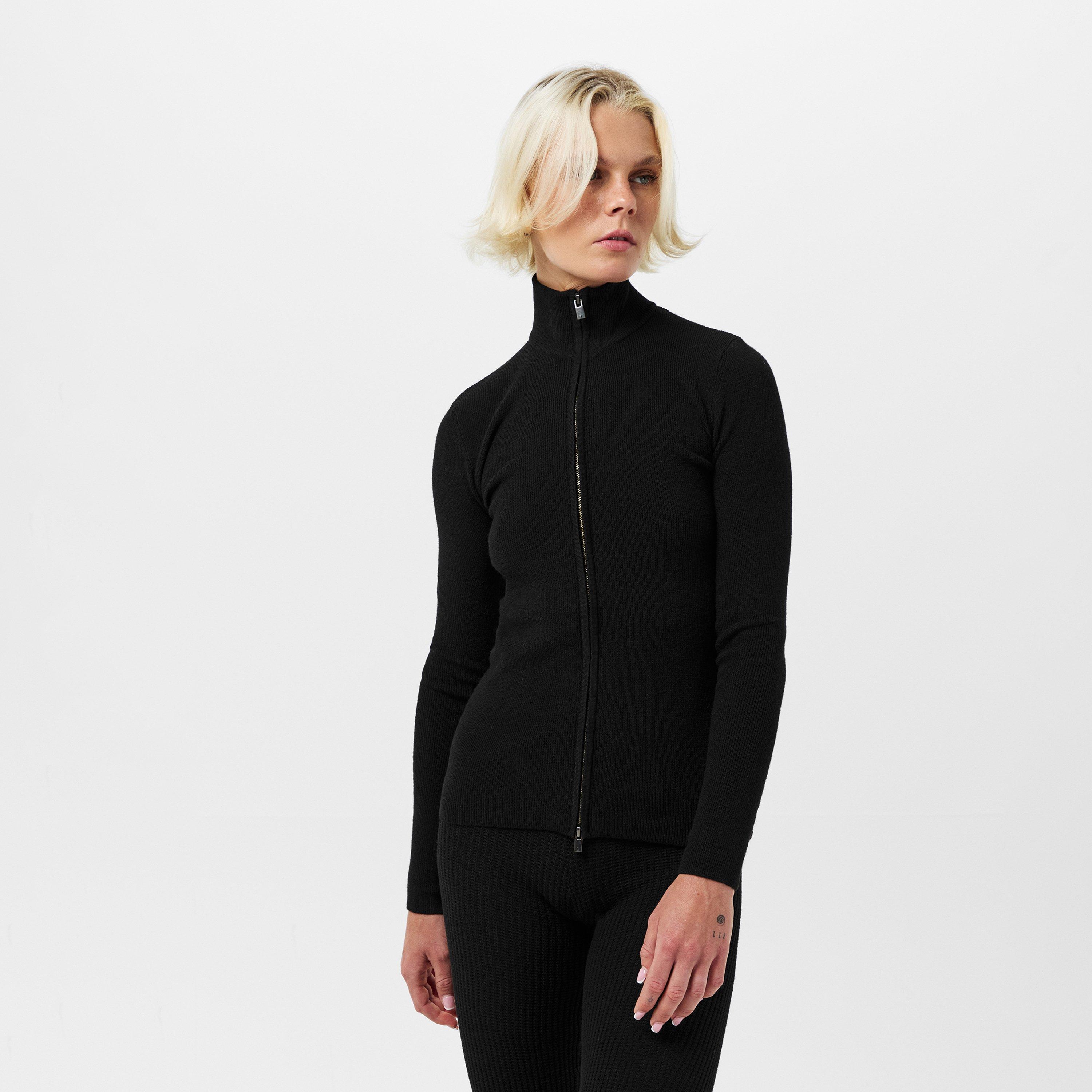 Jet Black - Fear Of God Essentials - Women's Way Zipped Tracksuit Top - 3