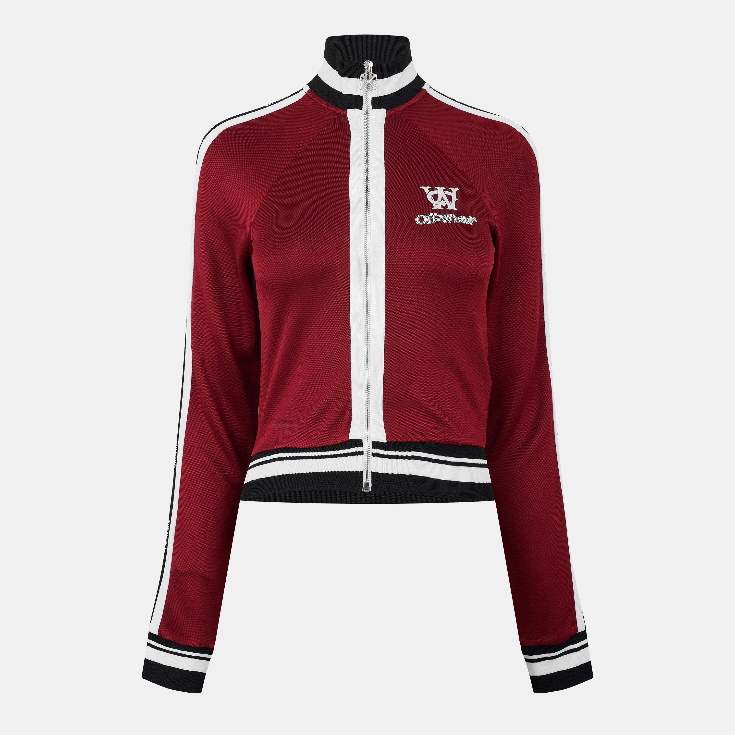 Red - Off White - Women's Serena Tracksuit Top - 1