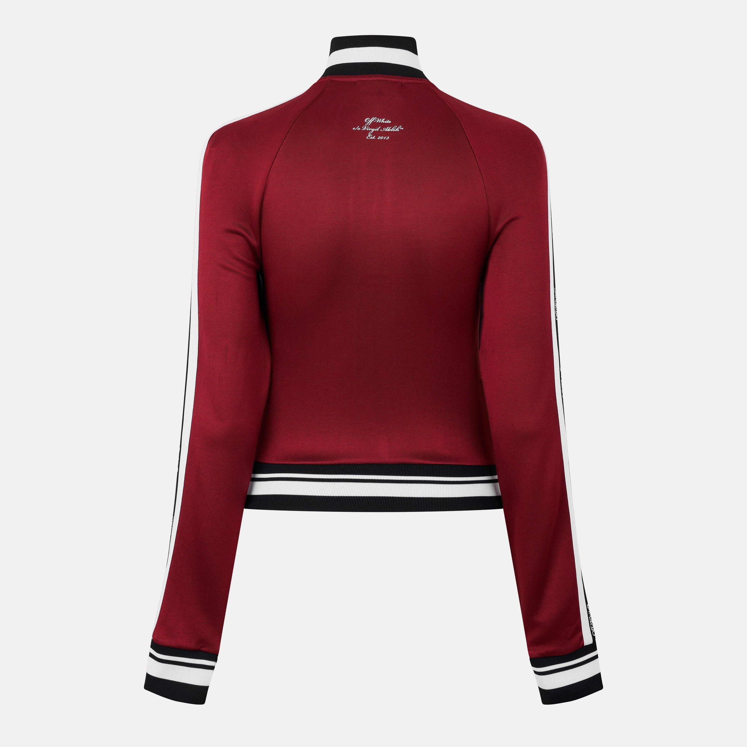 Red - Off White - Women's Serena Tracksuit Top - 2