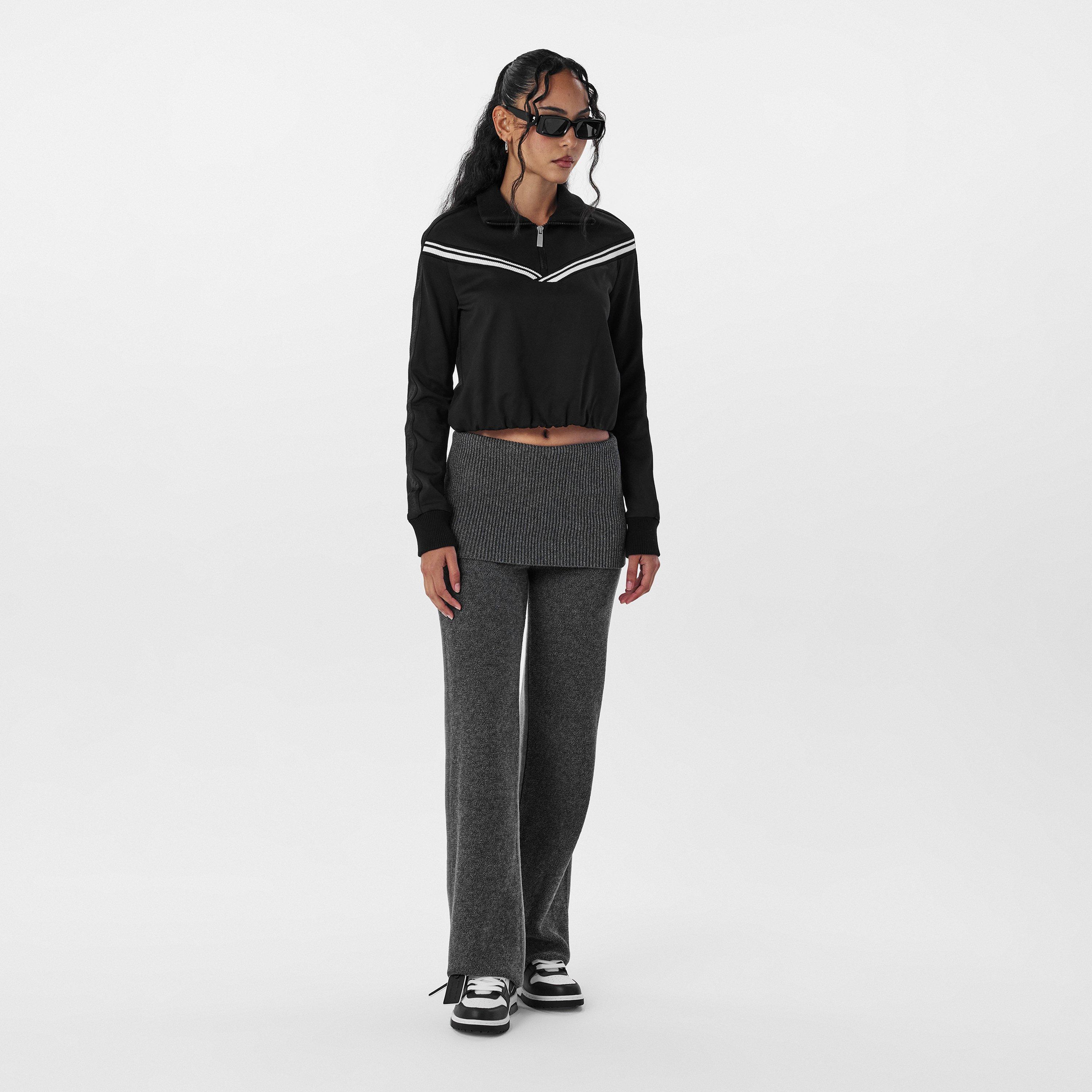 Crno/Bijelo - Off White - Women's Tracksuit Top - 6