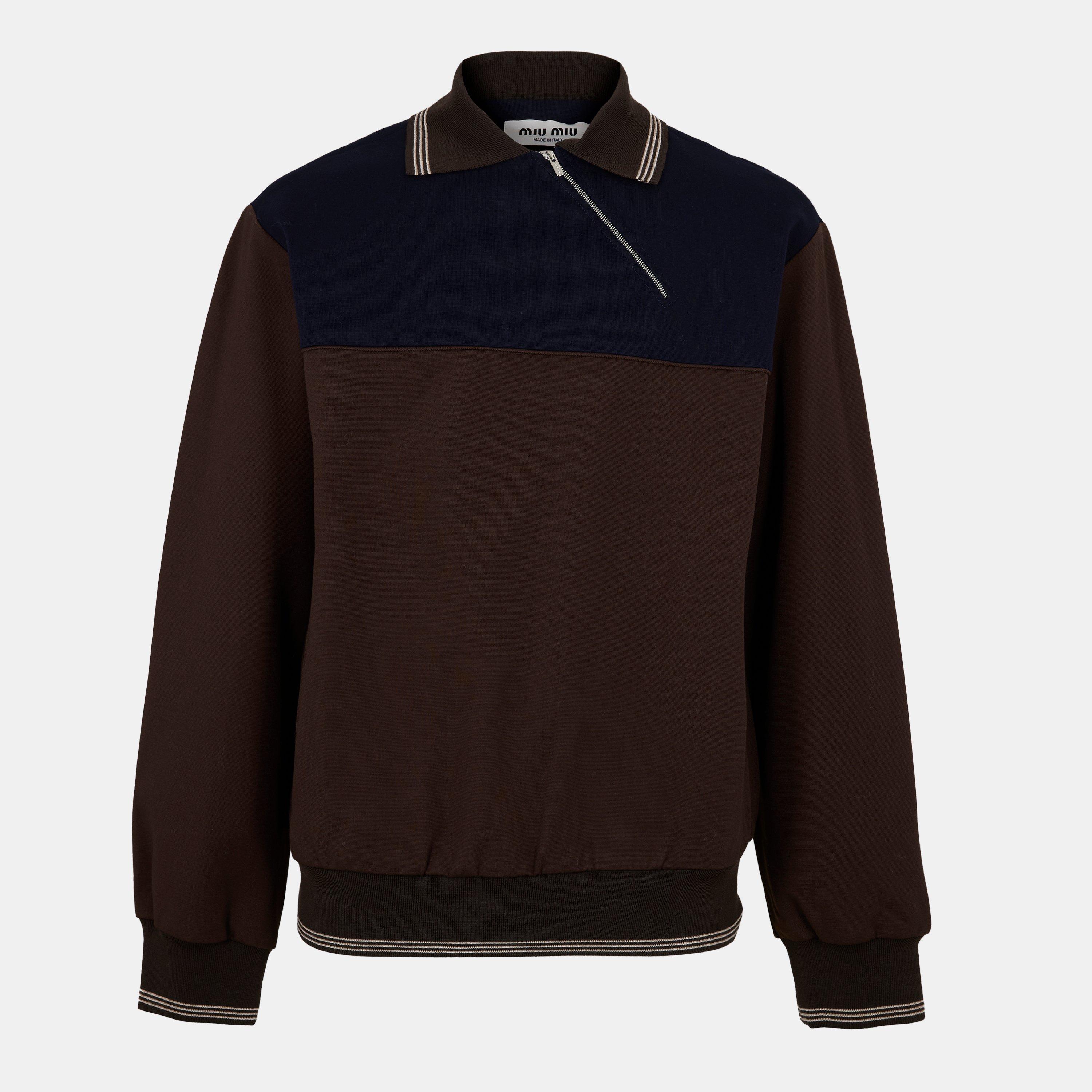 Cacao+Blu - Miu Miu - Women's Technical Tracksuit Top - 1