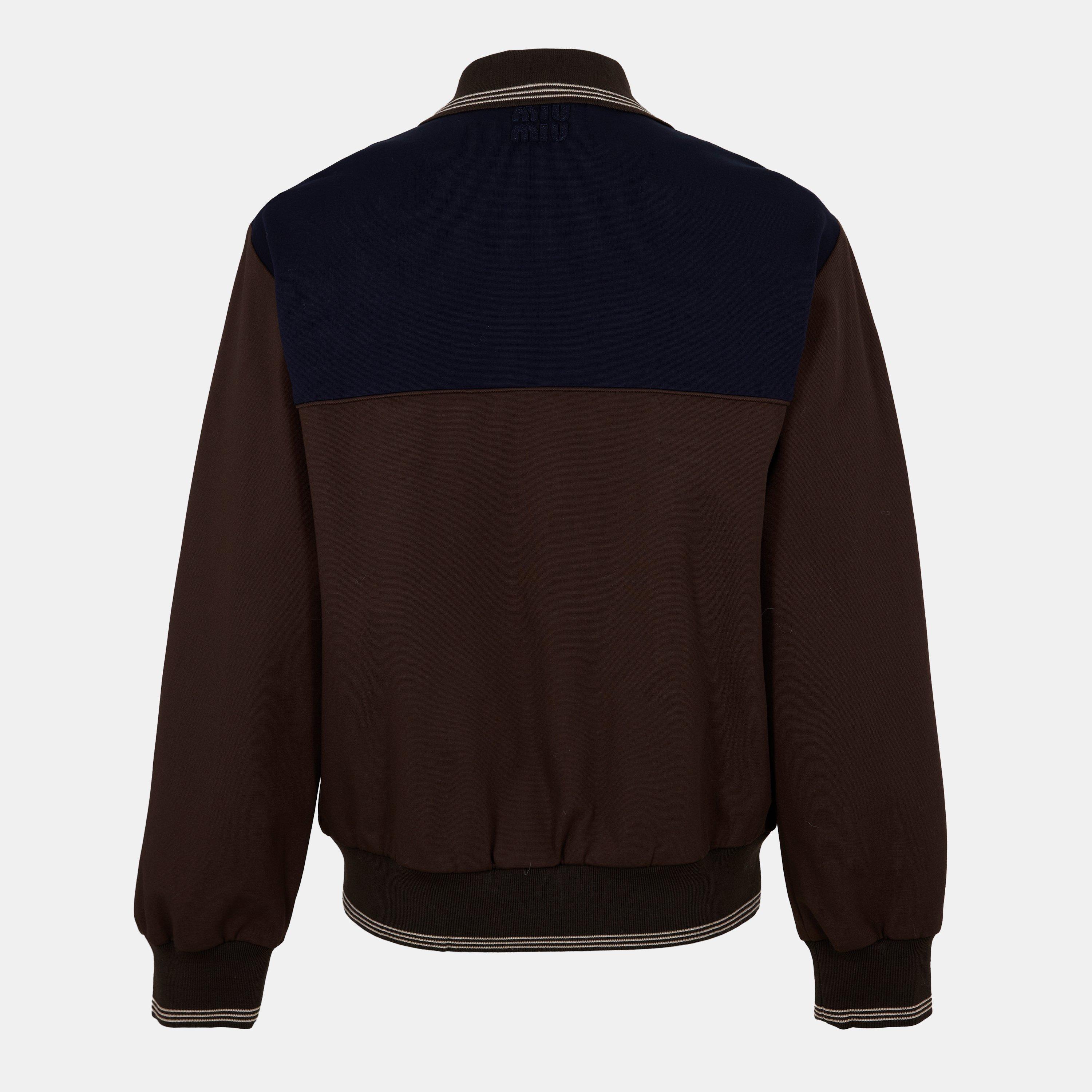 Cacao+Blu - Miu Miu - Women's Technical Tracksuit Top - 2