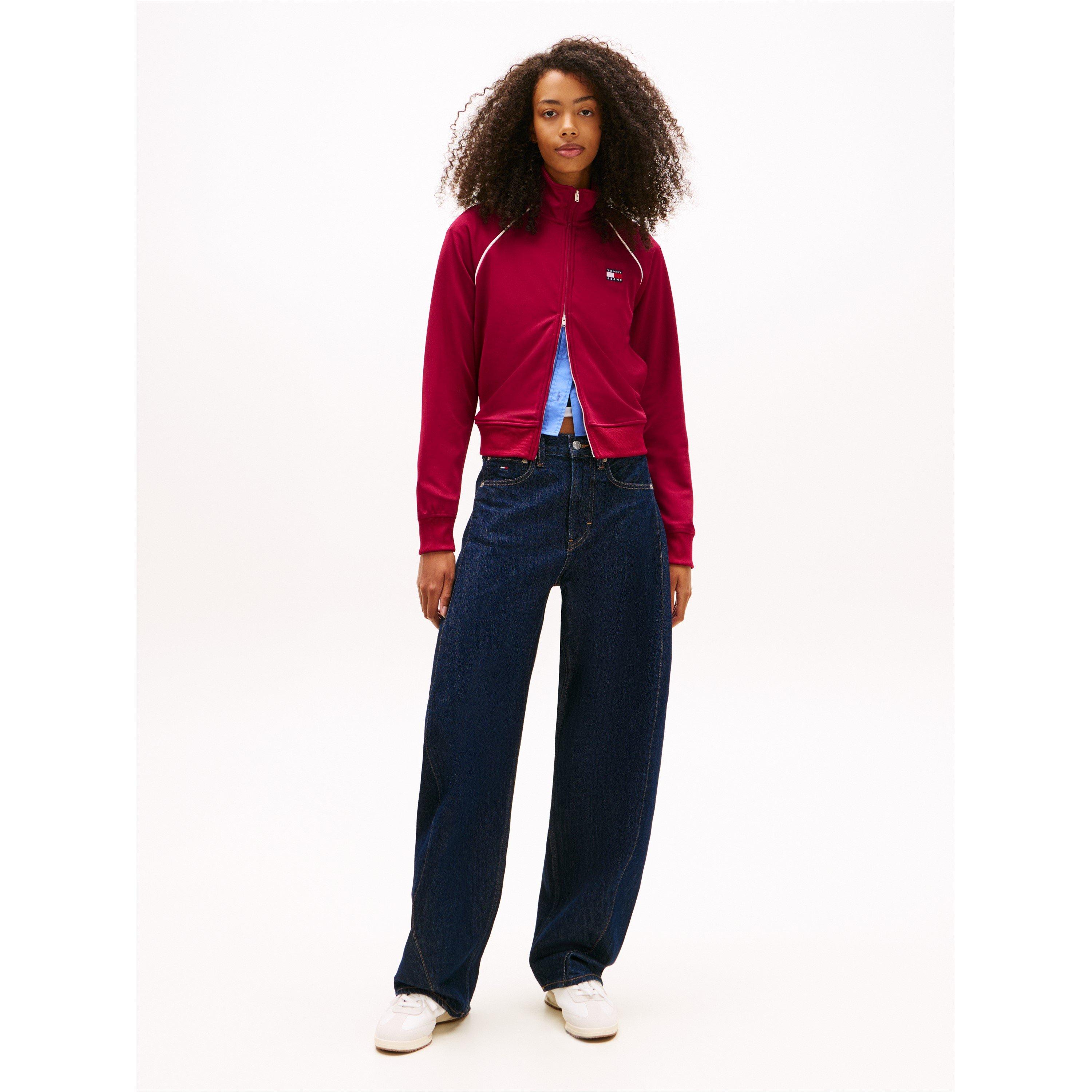 Lavish Cerise - Tommy Jeans - Women's Badge Tracksuit Top - 4