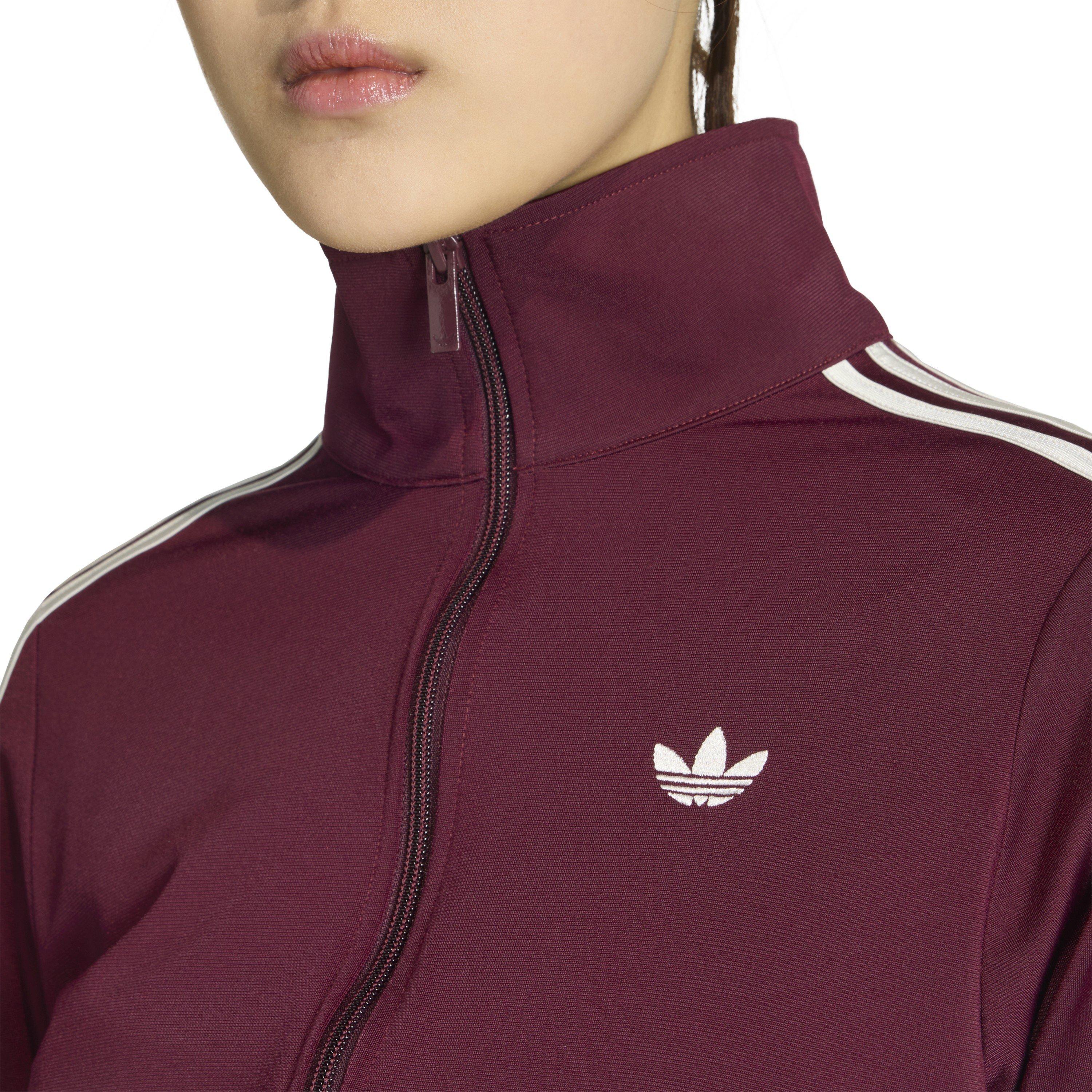 Maroon - adidas Originals - Womens Firebird Classic Tracksuit Top - 4
