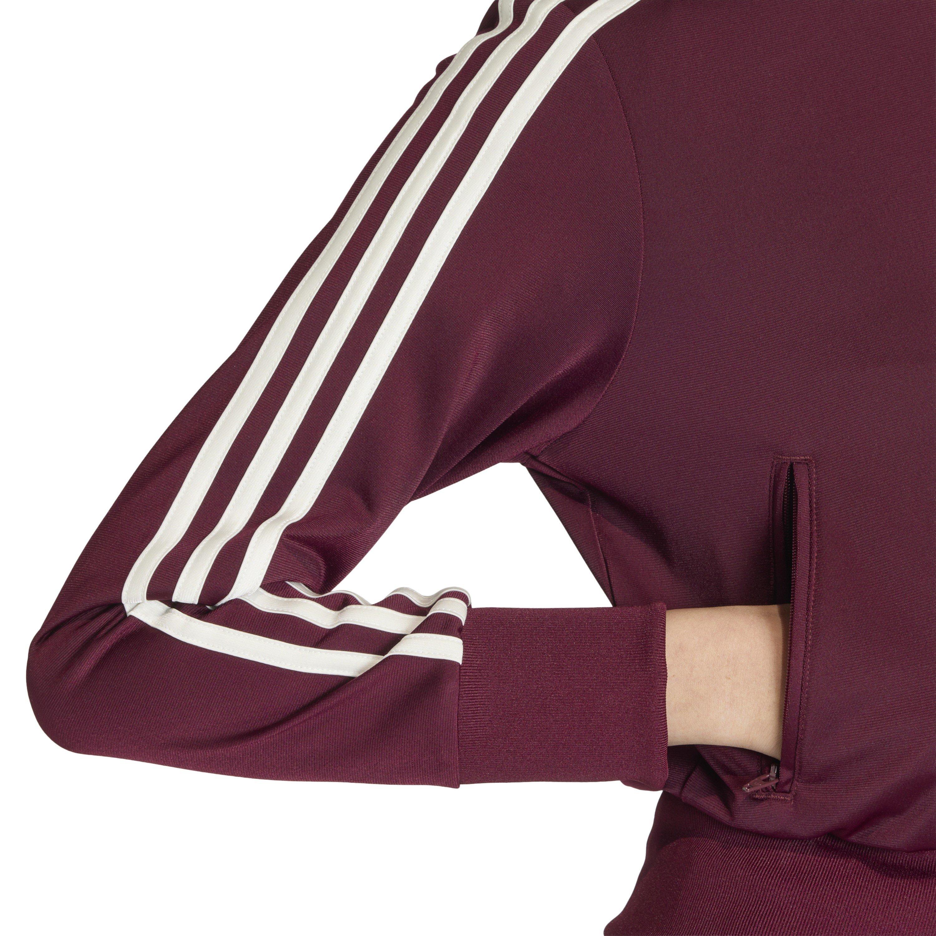 Maroon - adidas Originals - Womens Firebird Classic Tracksuit Top - 5
