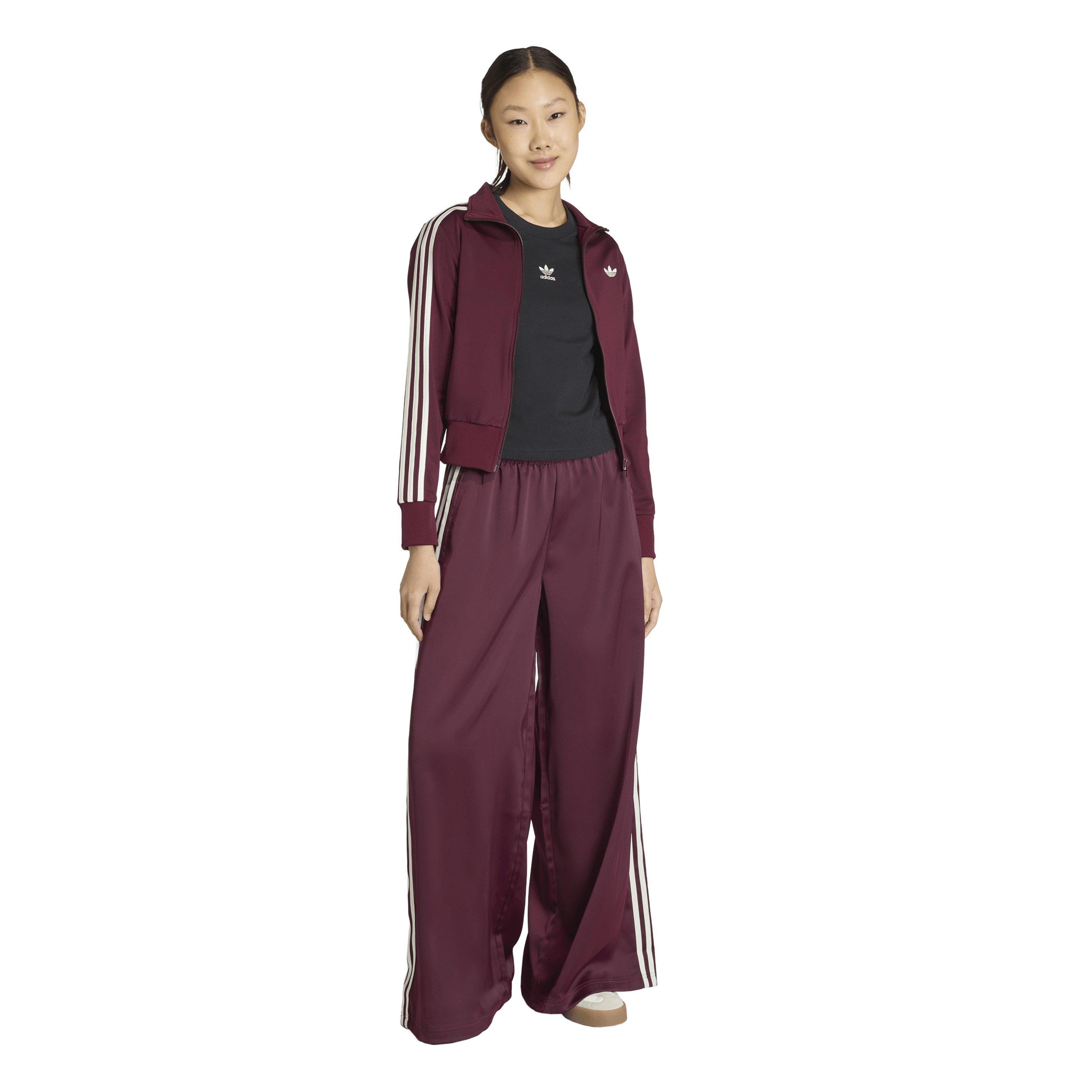 Maroon - adidas Originals - Womens Firebird Classic Tracksuit Top - 6