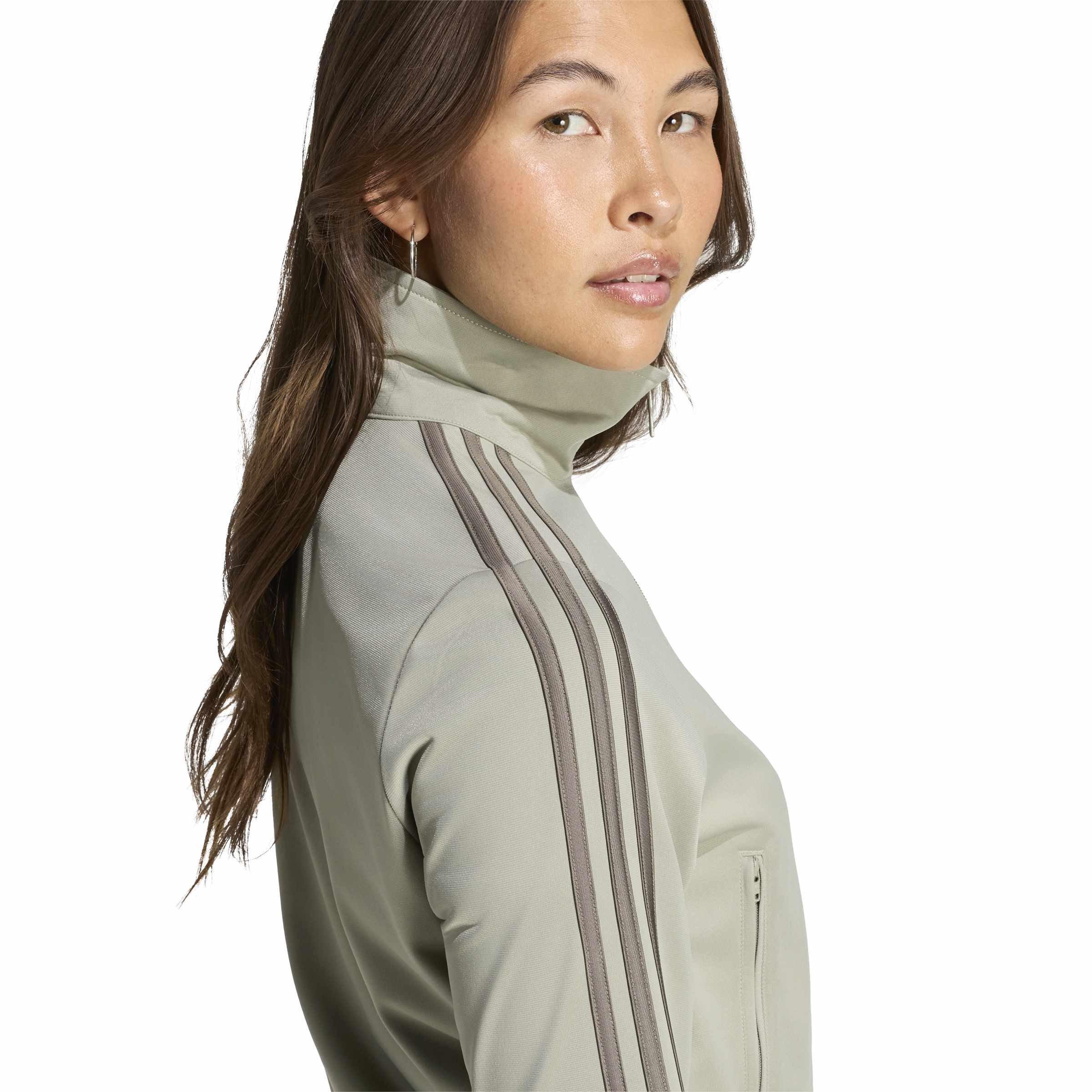 Silver/Pebble - adidas Originals - Womens Firebird Classic Tracksuit Top - 5