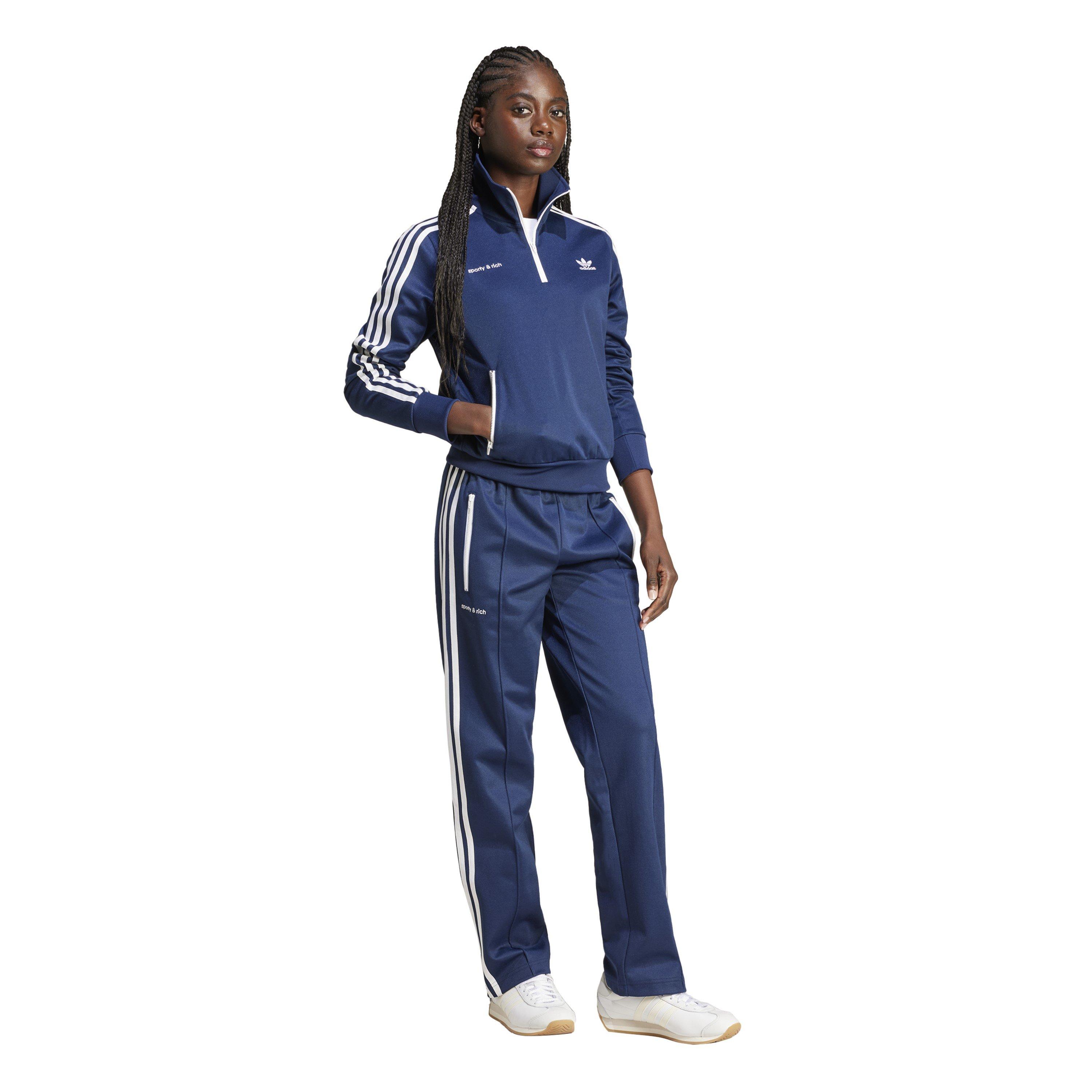 Indigo - adidas Originals - Women's Sporty And Rich Logo Tracksuit Top - 6