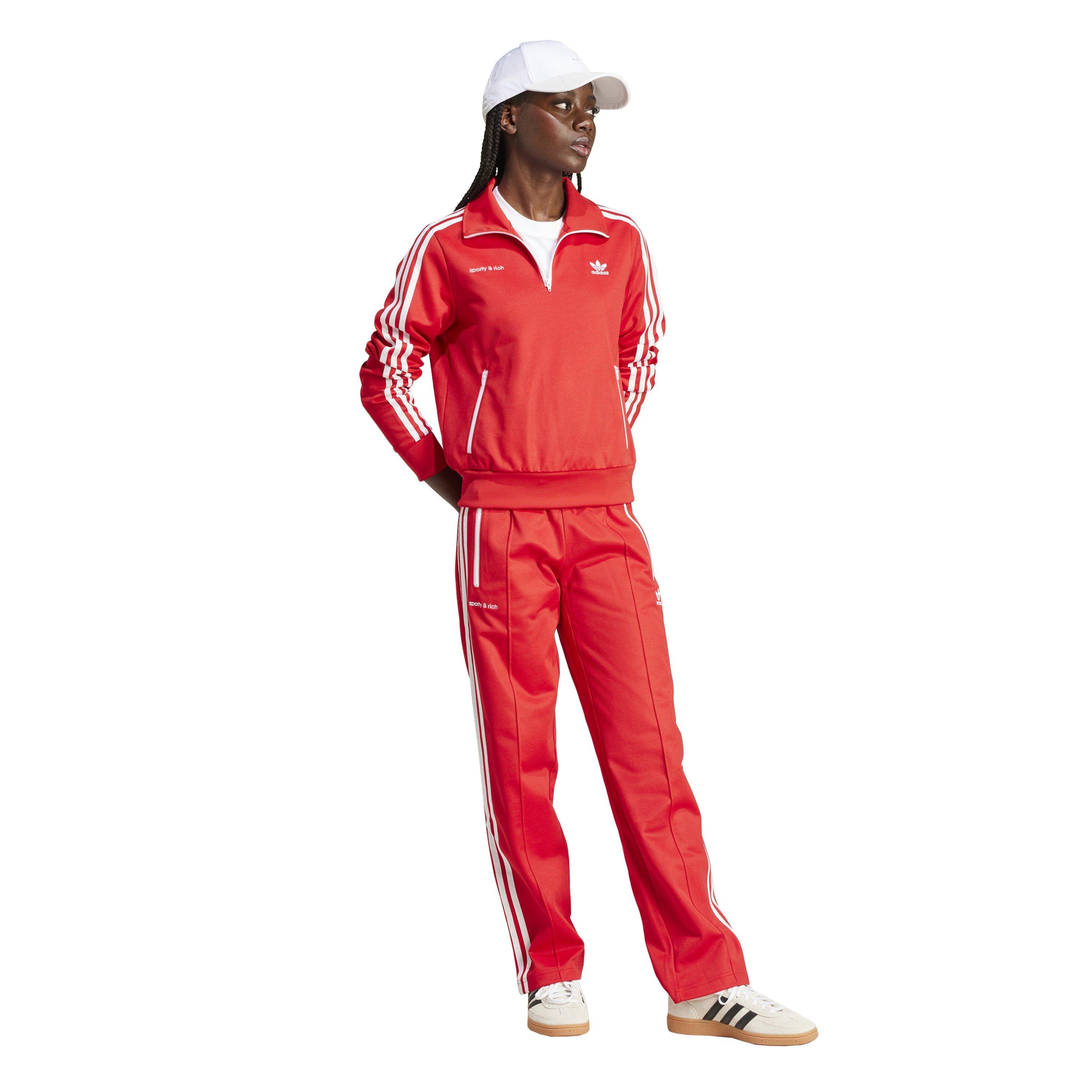 College Red - adidas Originals - Women's Sporty And Rich Logo Tracksuit Top - 6