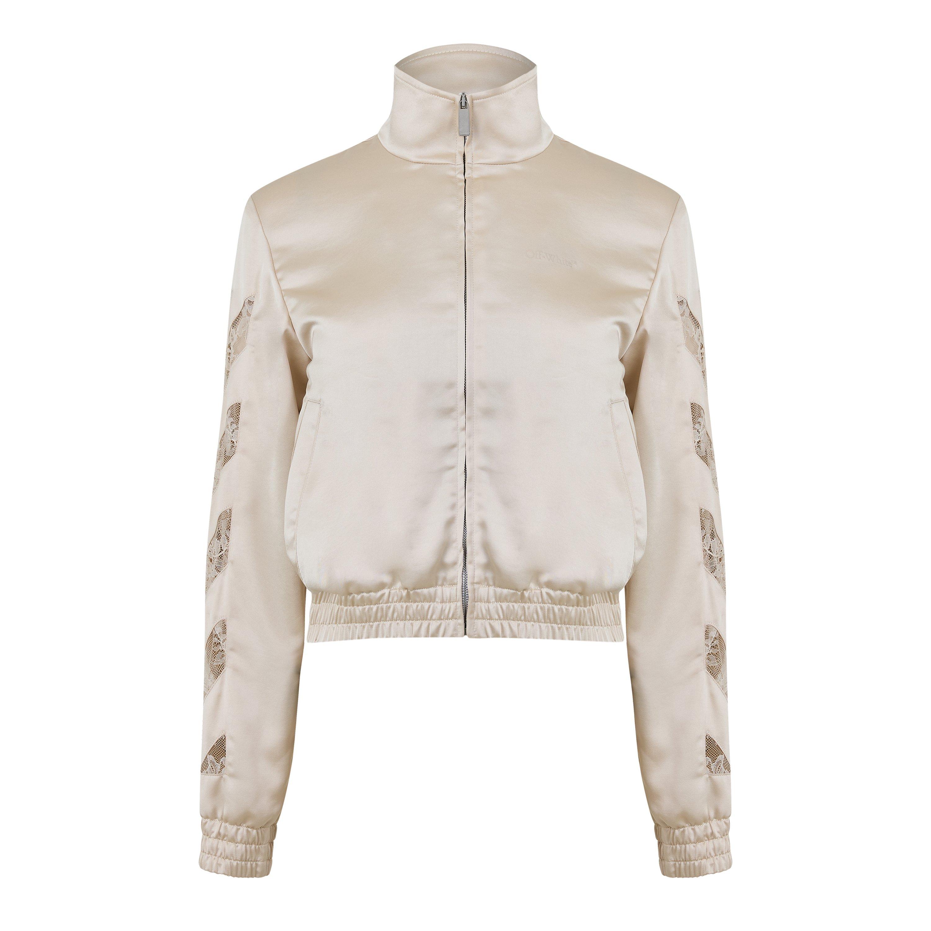 Off White Off Diag Trk Jkt Ld63 - Ivory - Size 40