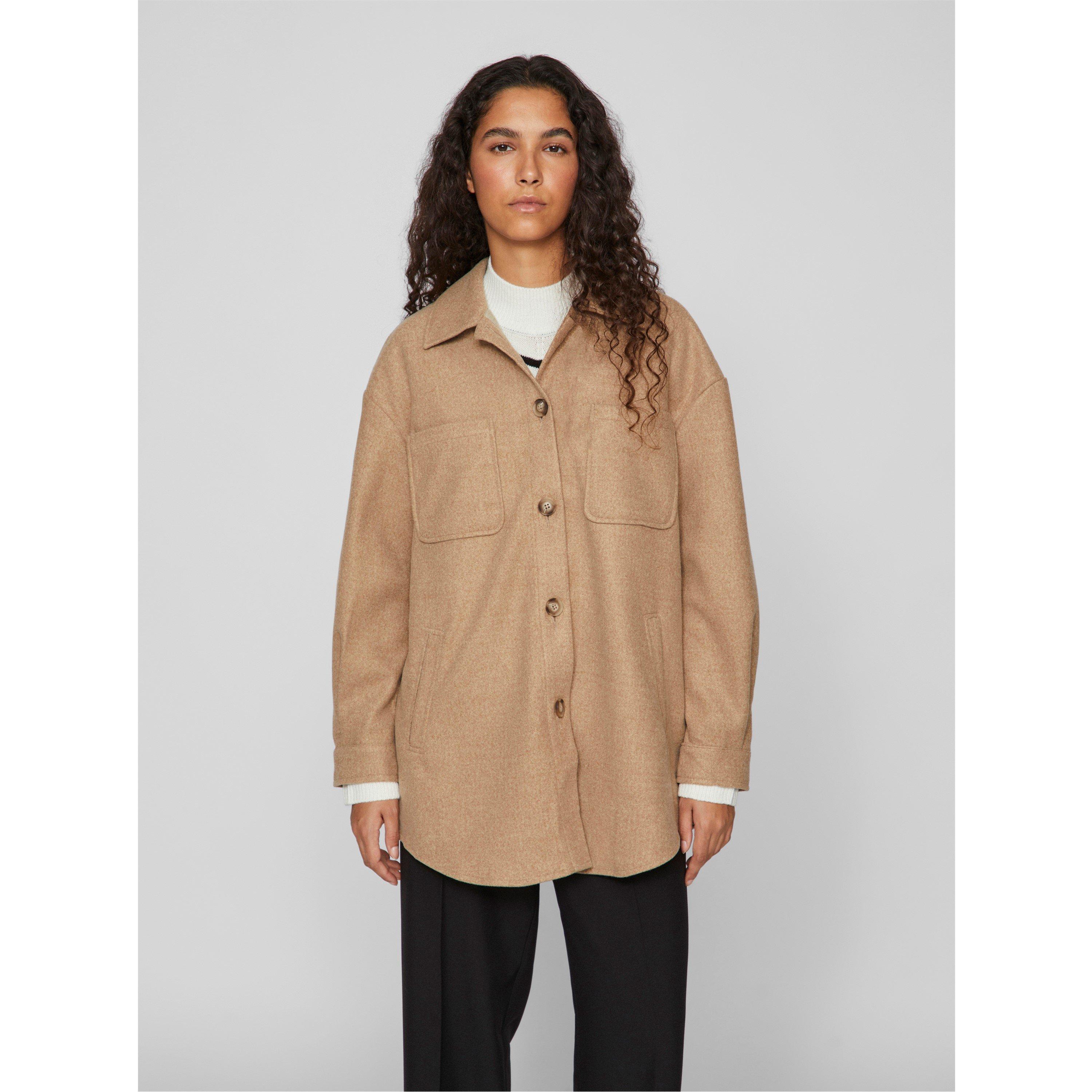 Ojo de tigre - Vila - Women's Long Sleeve Shirt Jacket - 1