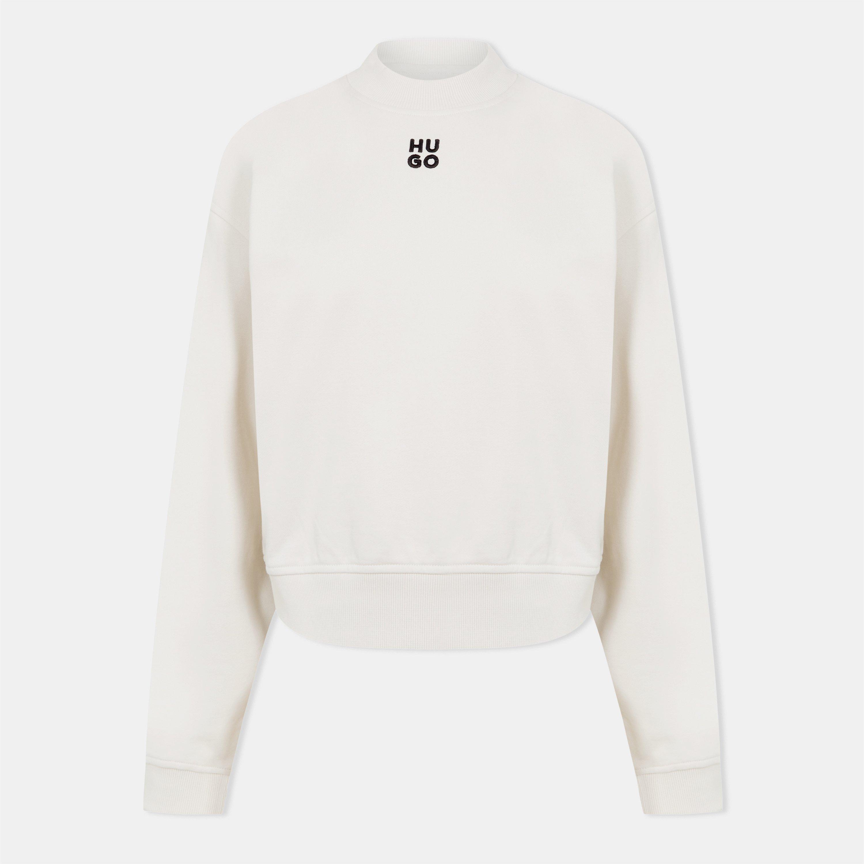 Hugo Women's Mock-neck Sweatshirt - Off White - S