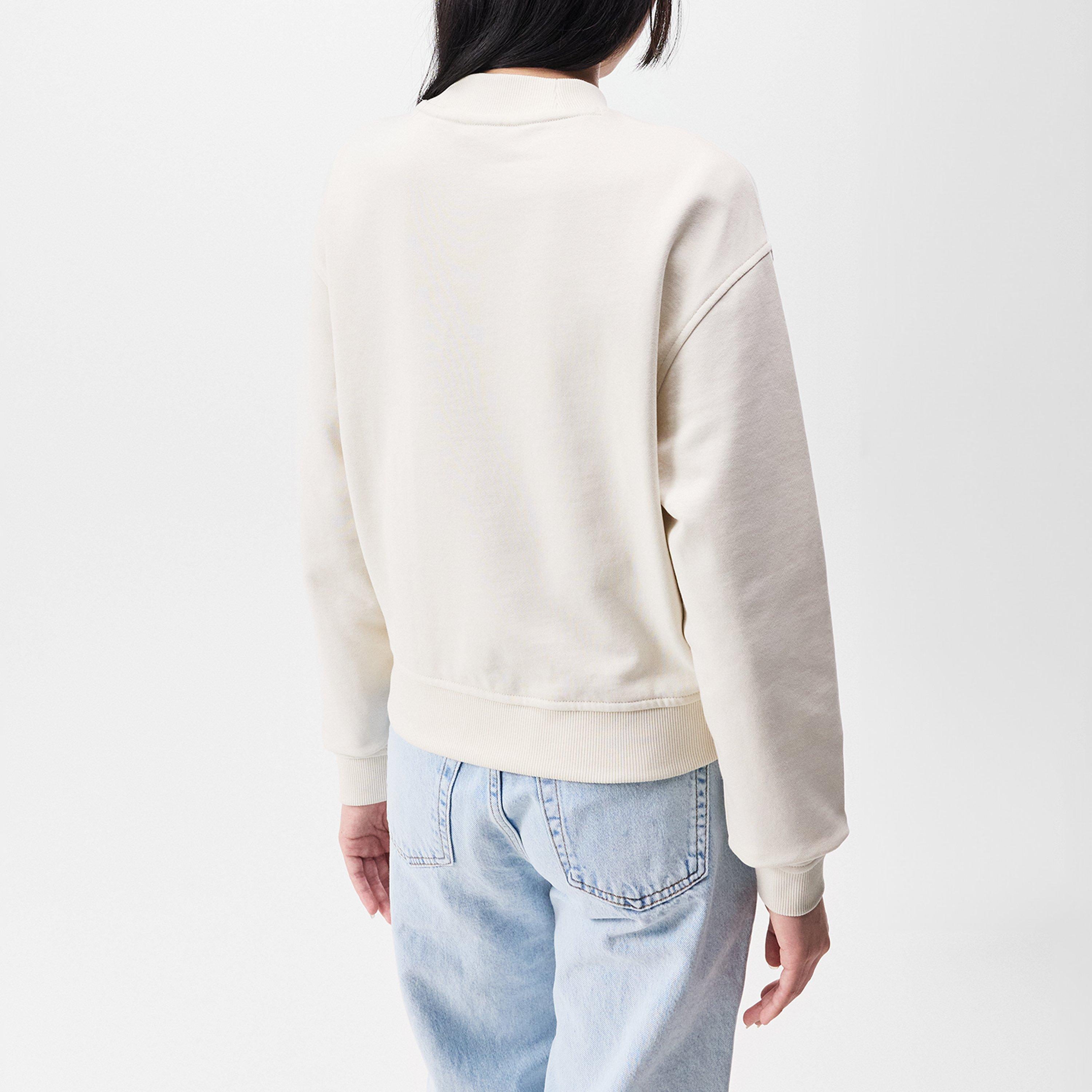 Off White - Hugo - Women's Mock-neck Sweatshirt - 4
