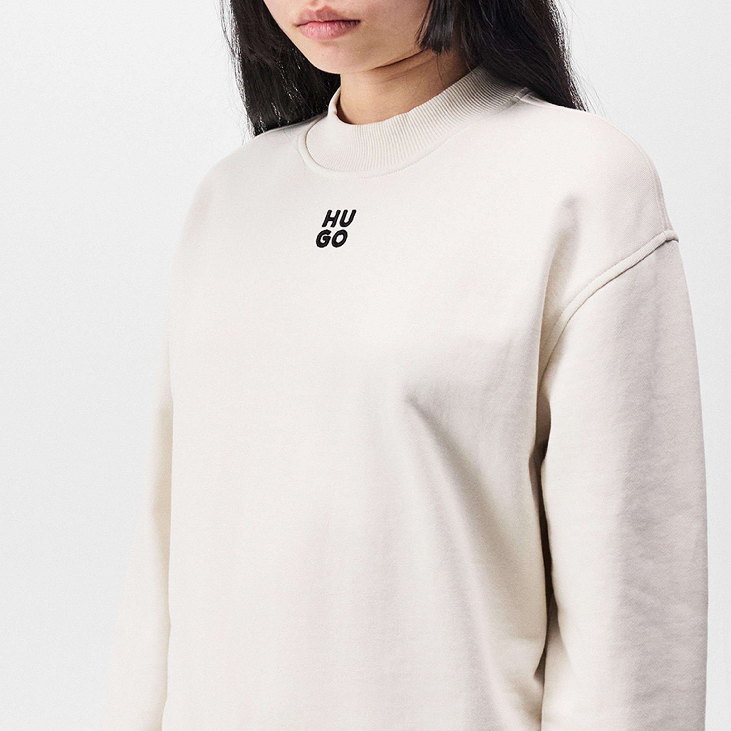 Off White - Hugo - Women's Mock-neck Sweatshirt - 5