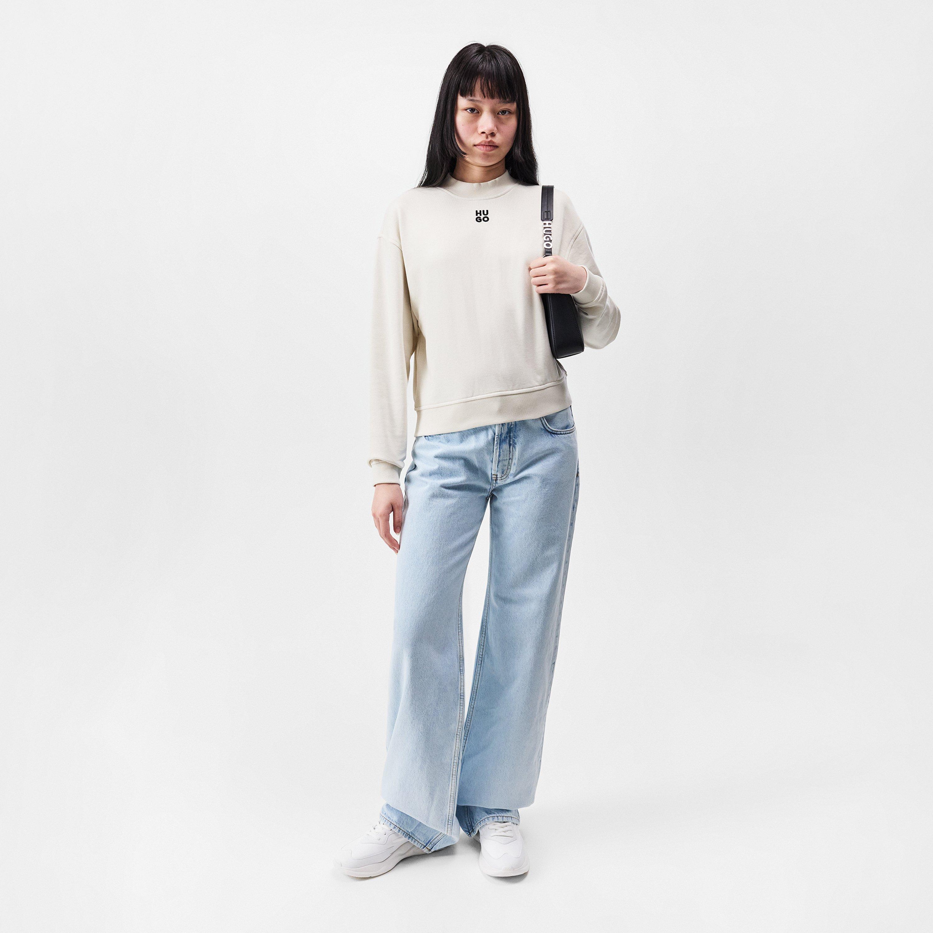 Off White - Hugo - Women's Mock-neck Sweatshirt - 6