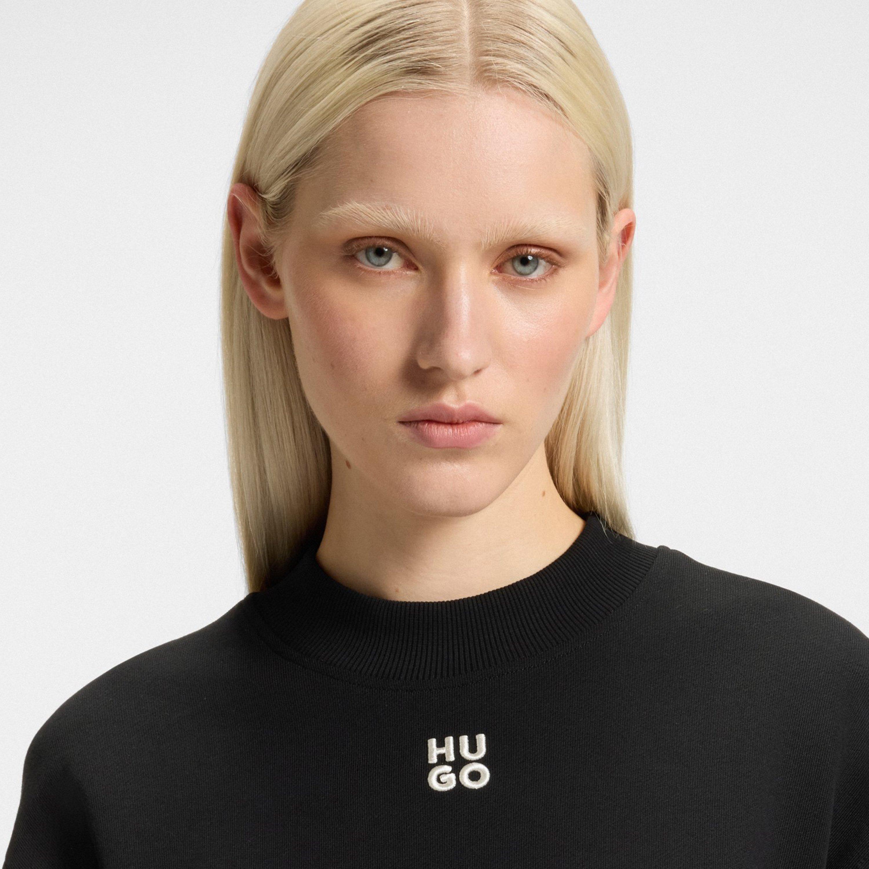 Black - Hugo - Women's Mock-neck Sweatshirt - 4