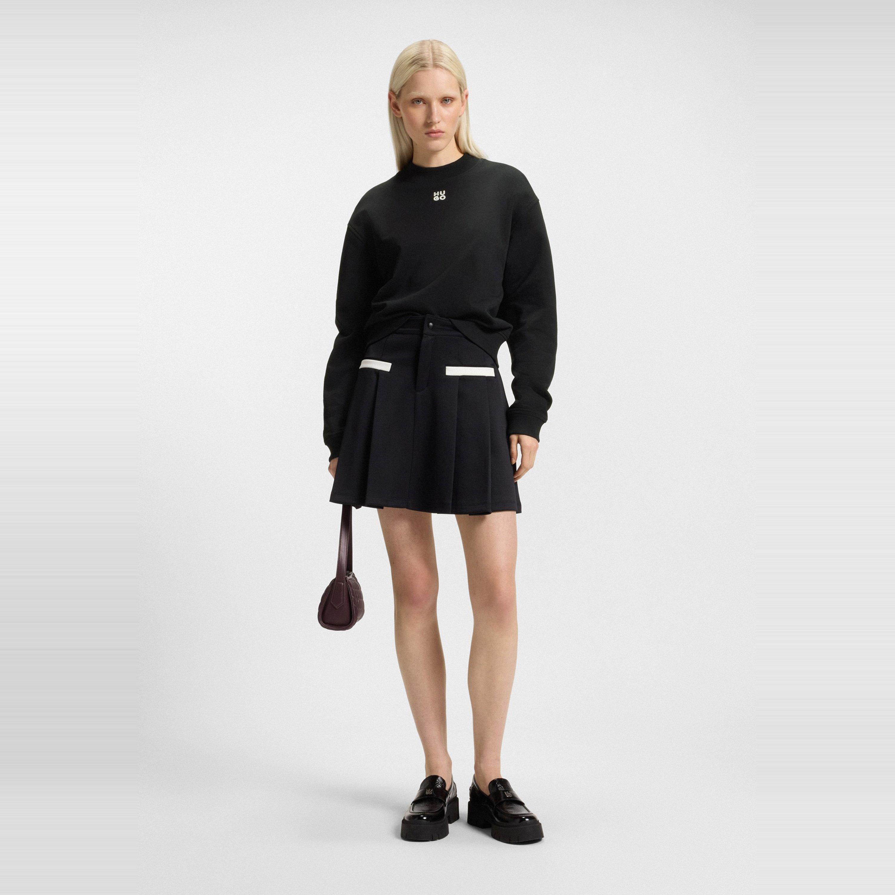 Black - Hugo - Women's Mock-neck Sweatshirt - 5