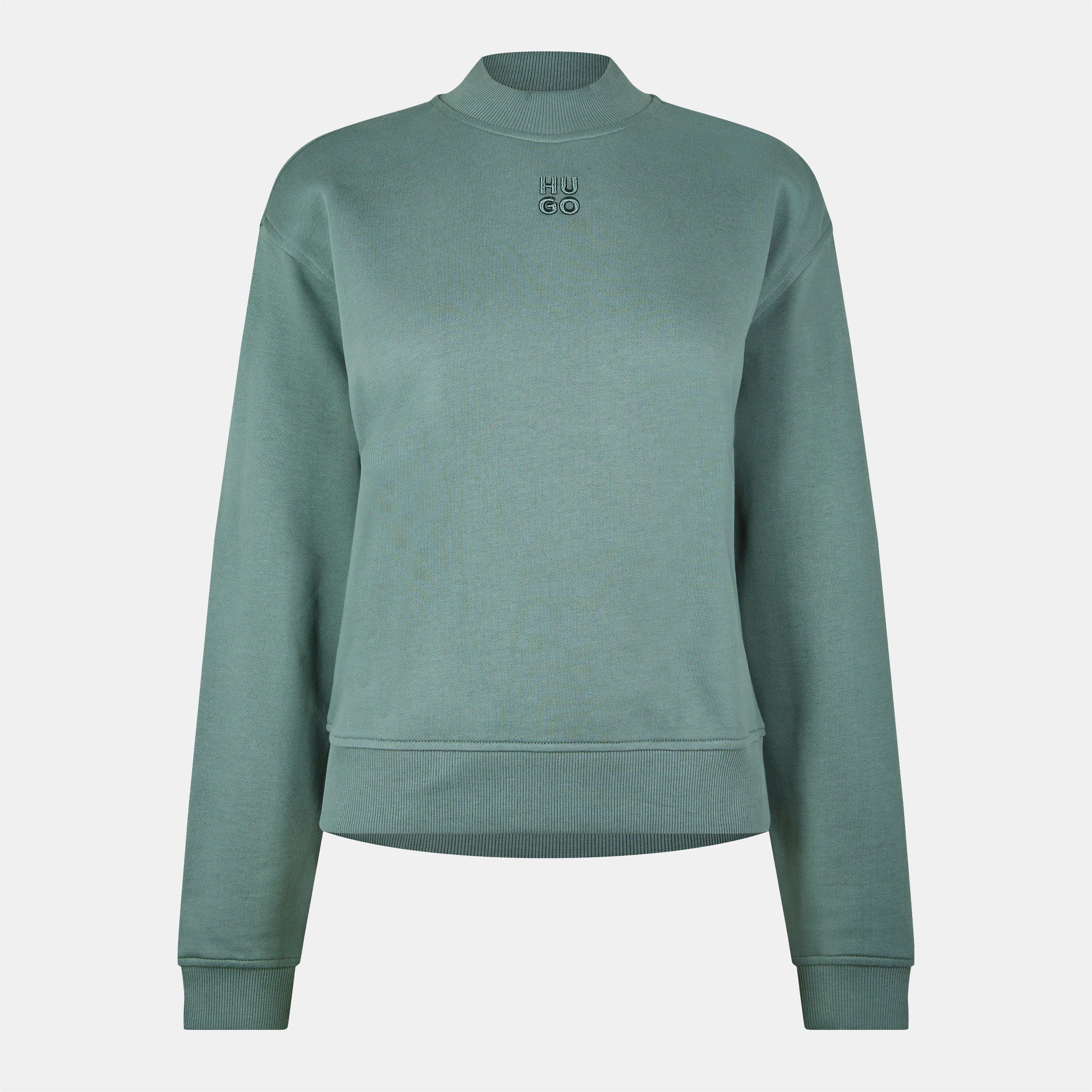 Hugo Women's Mock-Neck Sweatshirt - Open Green - S