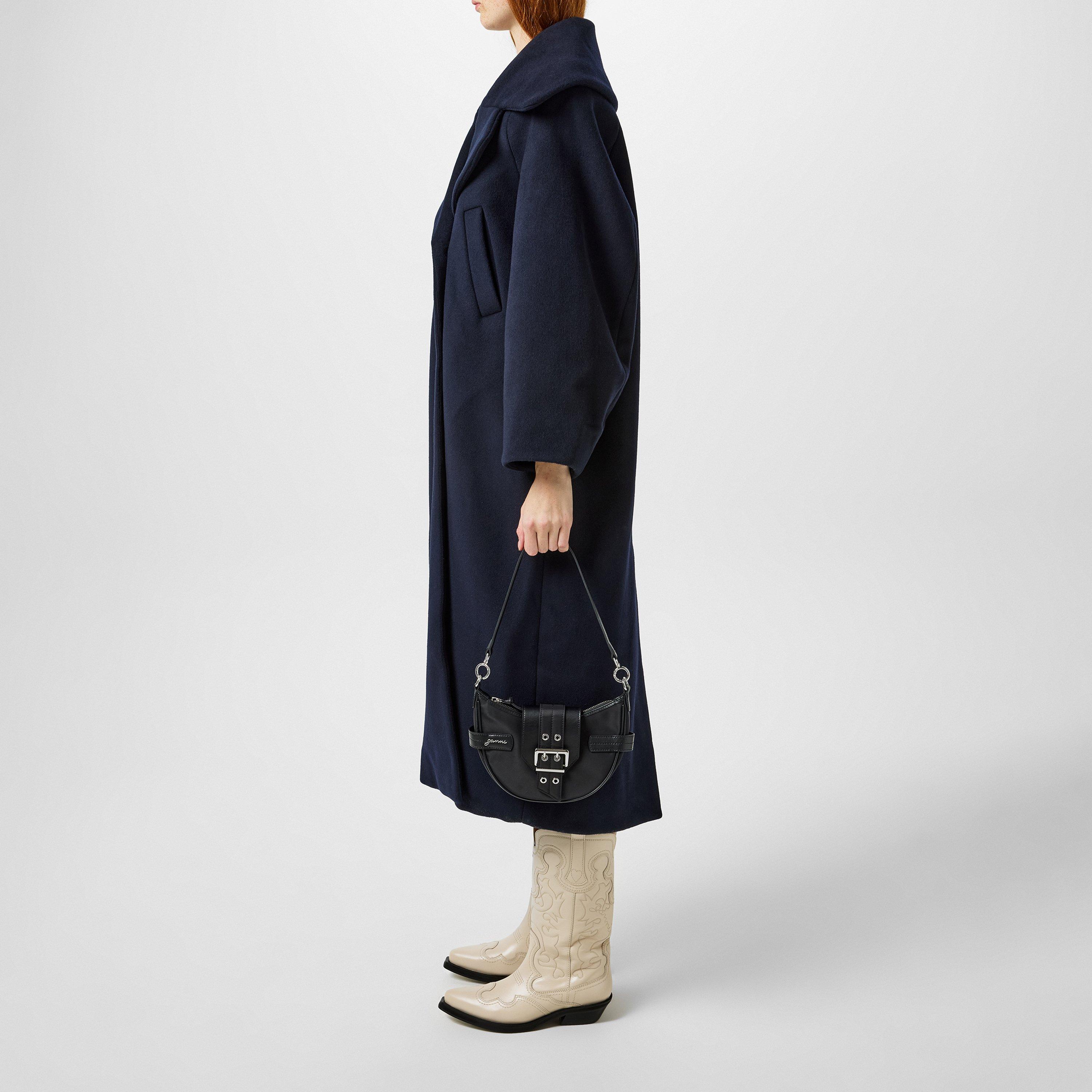 Sky Captain - Ganni - Women's Long Recycled Wool Overcoat - 2