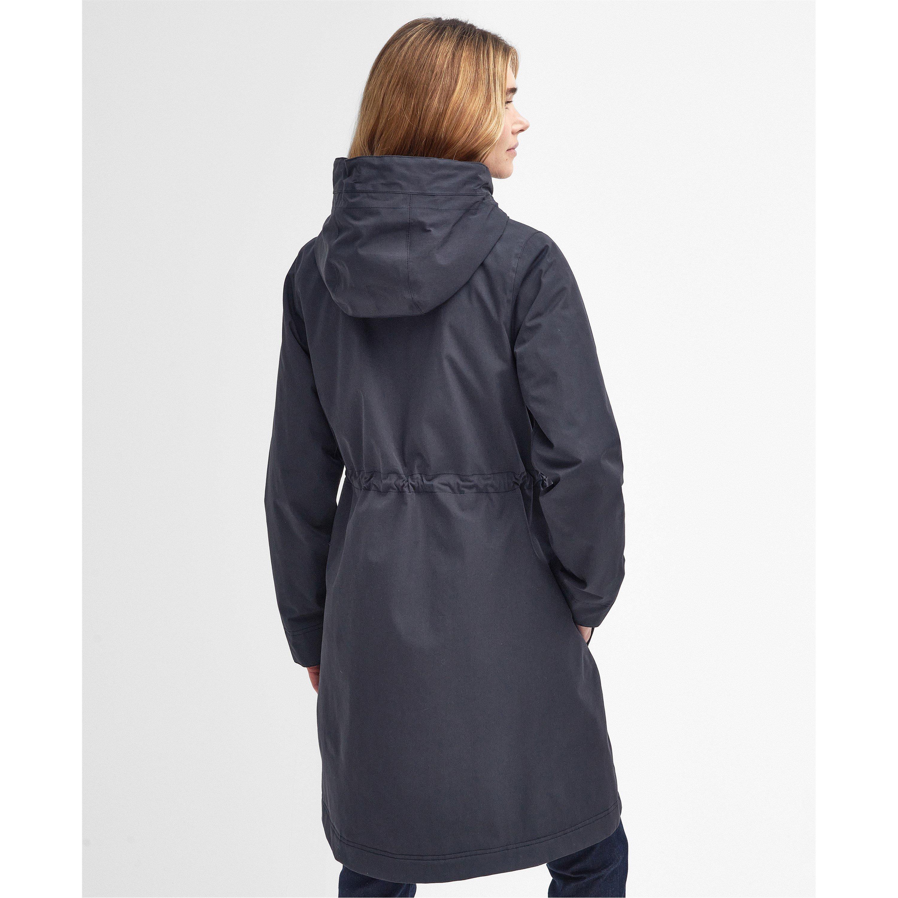 Dark Navy/Dress - Barbour - Women's Bowlees Waterproof Long Sleeve Long Rain Anorak - 2