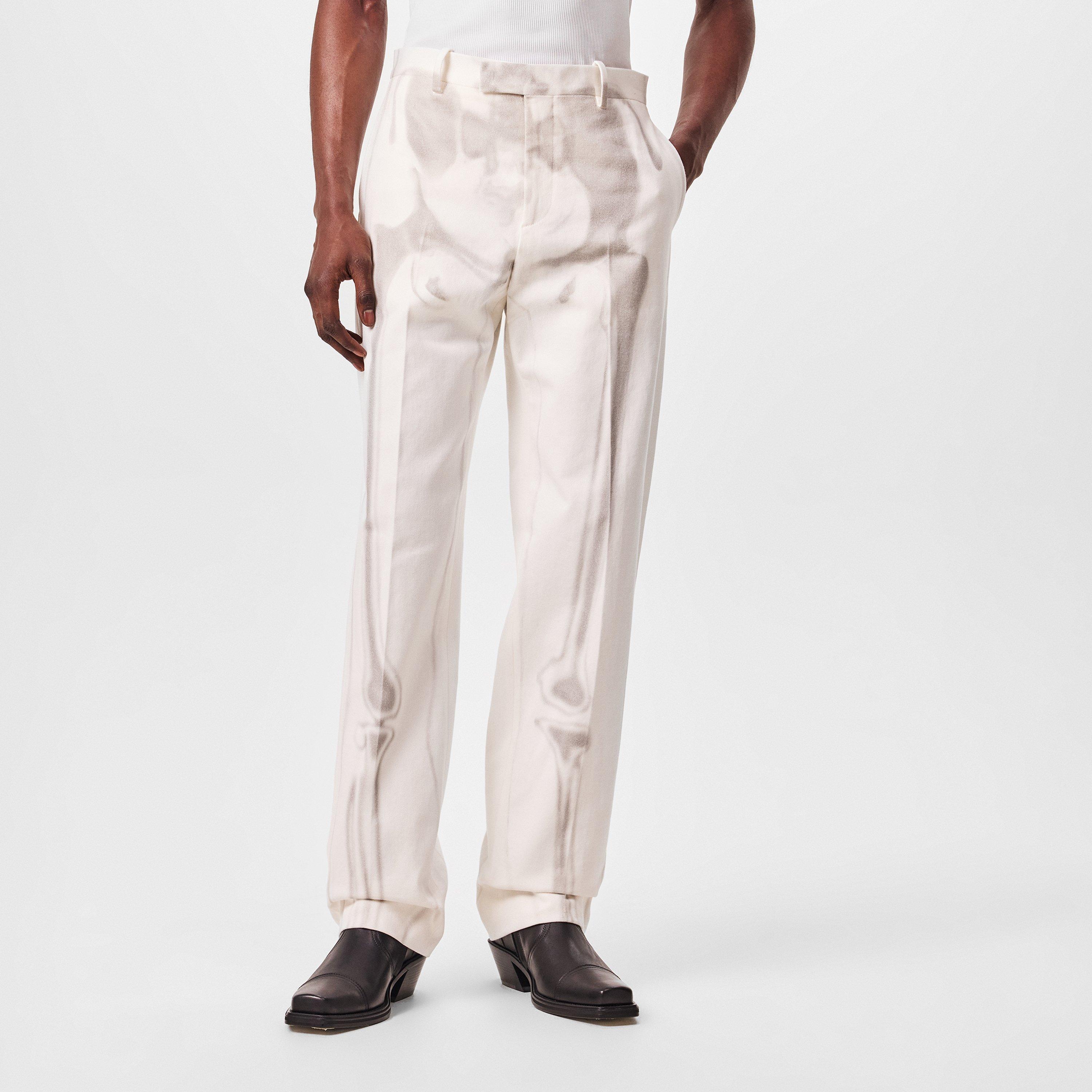 White - Off White - Men's Body Scan Dnm Pant Skeleton Graphic Jeans - 3