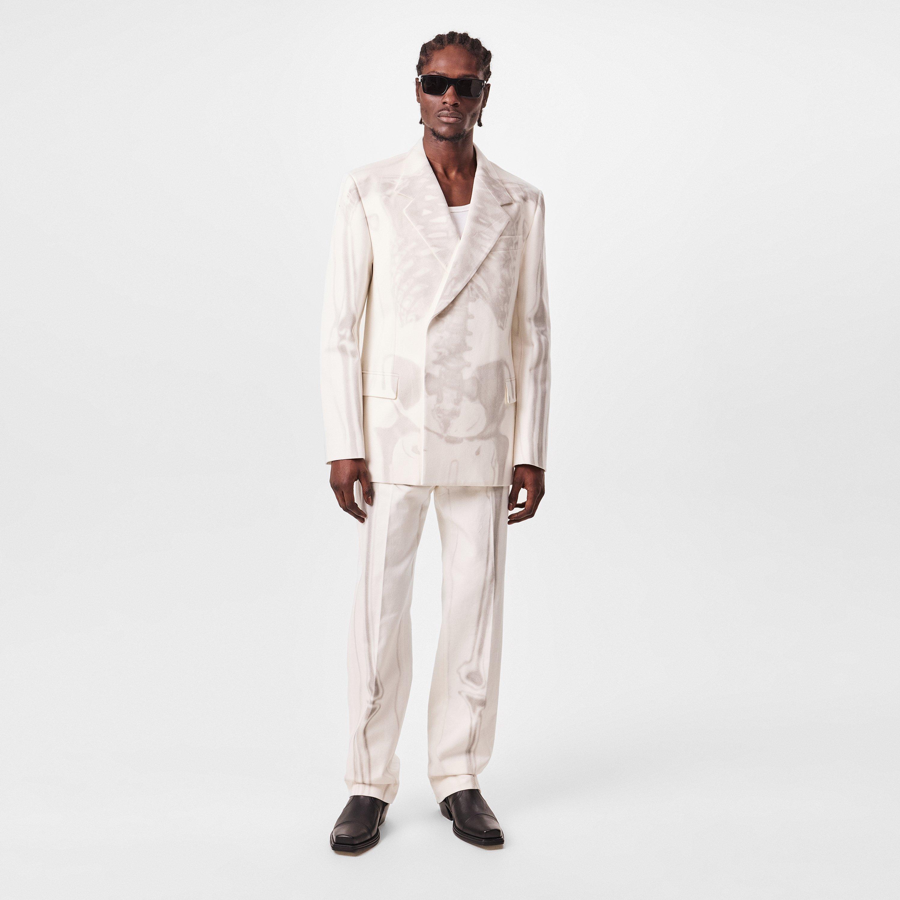 White - Off White - Men's Body Scan Dnm Pant Skeleton Graphic Jeans - 6