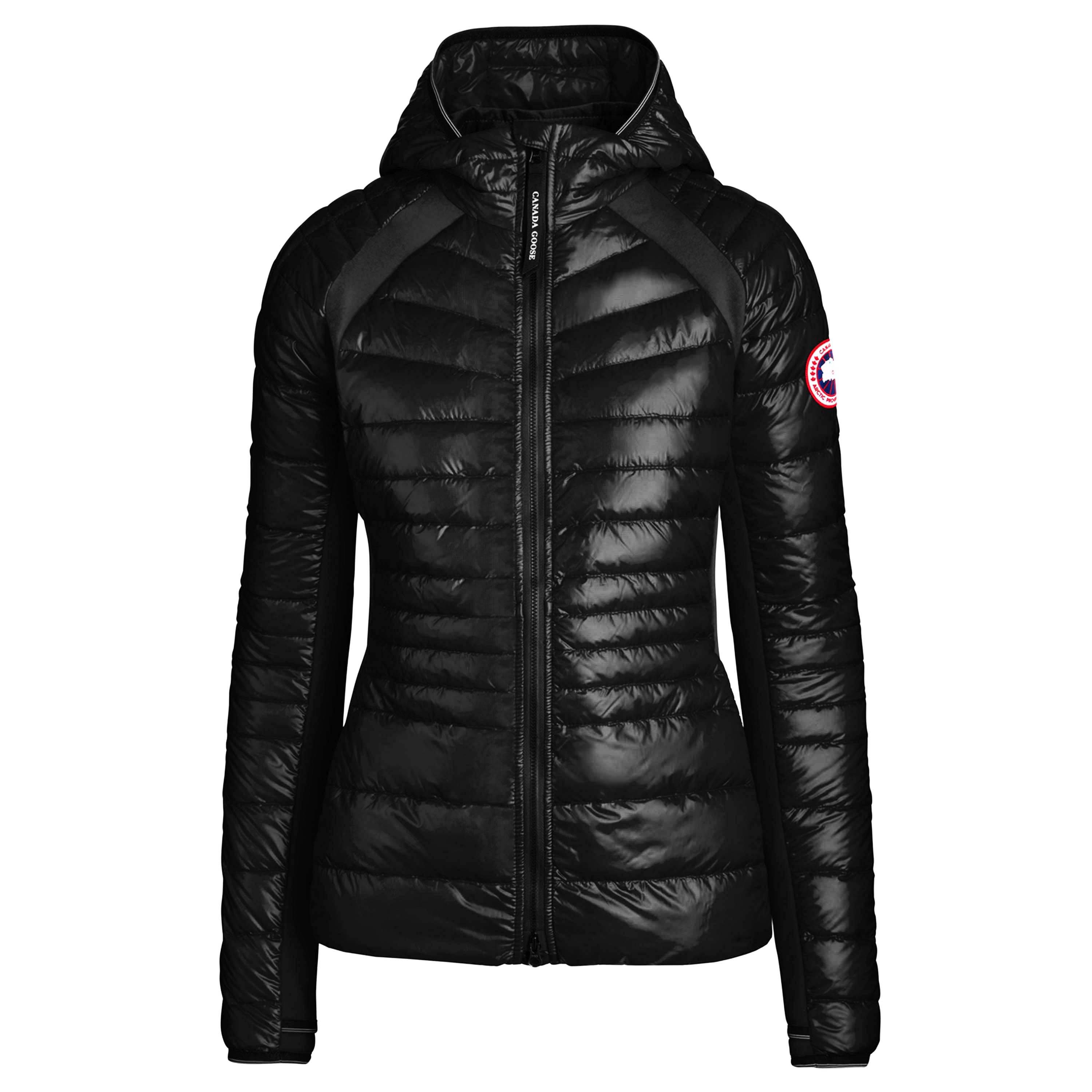 Black 61 - Canada Goose - Women's HyBridge Lite Tech Goose Down Water-Repellent Slim Fit Short Puffer Jacket - 1