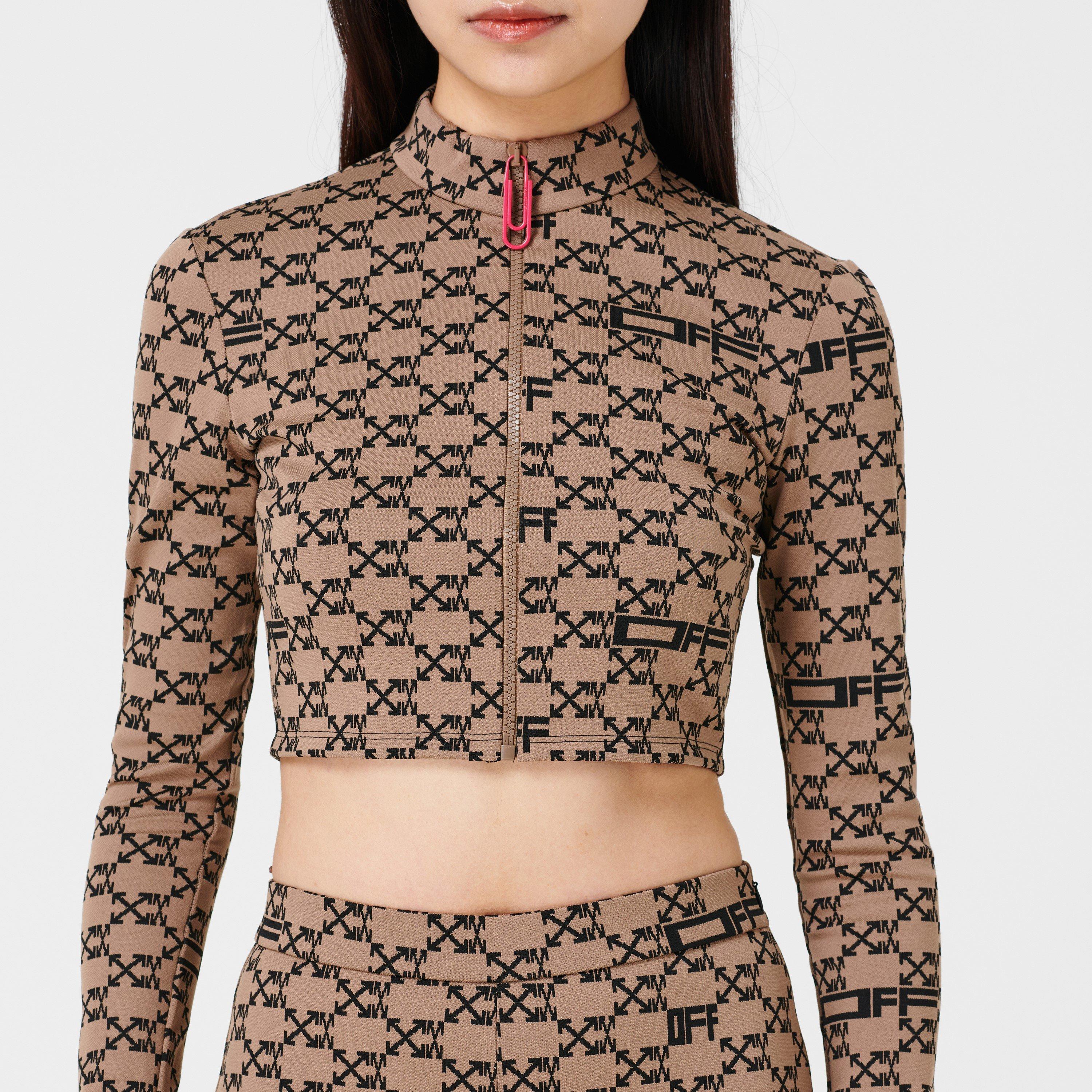 Mono 6010 - Off White - Women's Mono Track Jacket with Signature Arrow Logo - 4