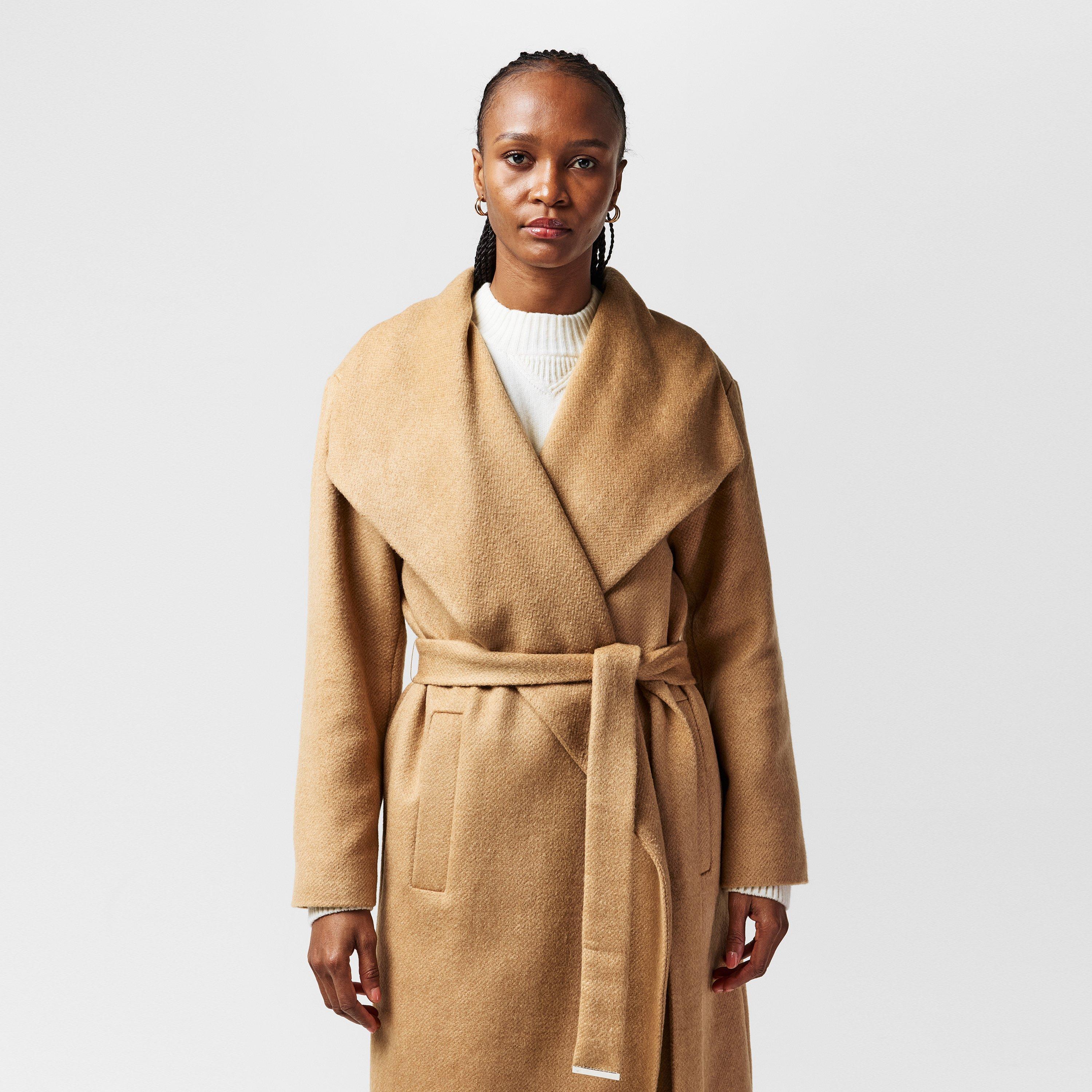 Camel 260 - Boss - Women's BOSS Caylina  Orange Knee Length Long Sleeve Overcoat - 5
