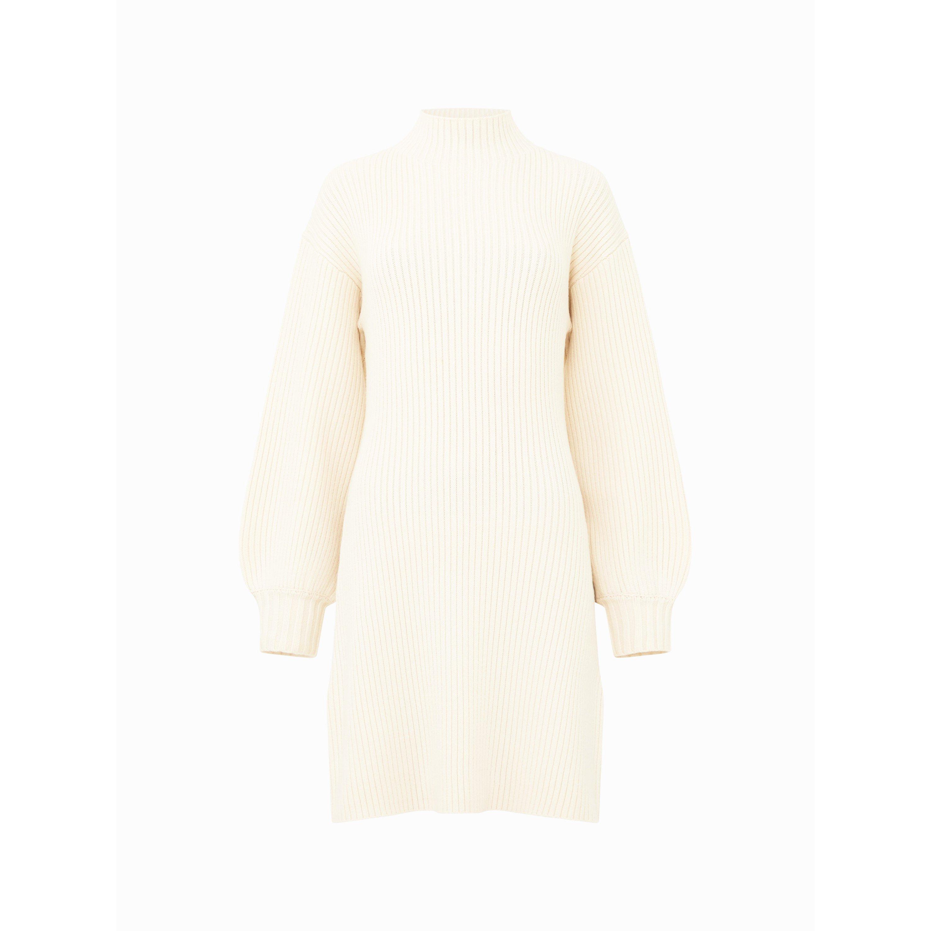 Classic Cream - French Connection - Women's Myla Knitted Jumper Dress - 5