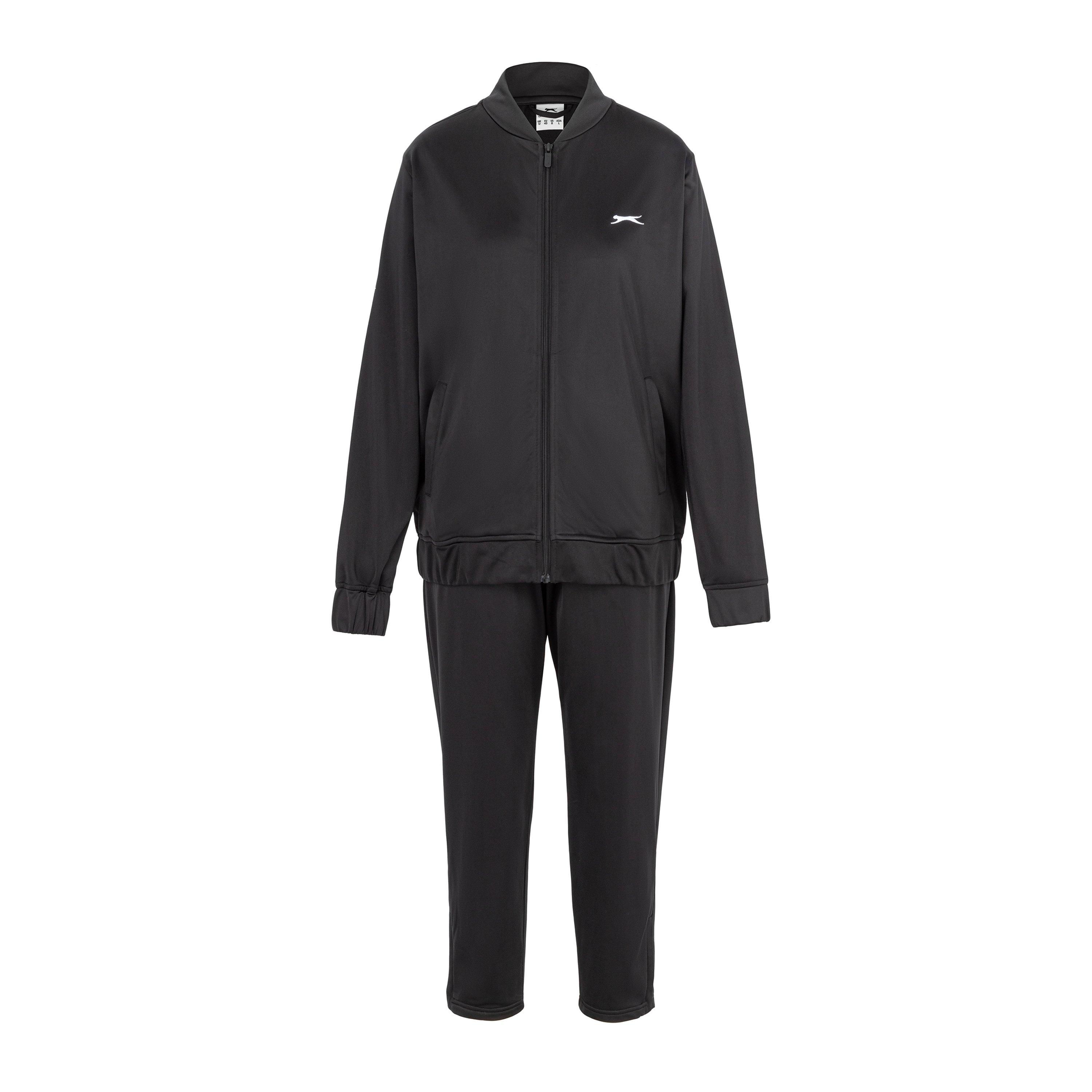 Zwart - Slazenger - Women's Slaz Bomber Tracksuit Top - 1