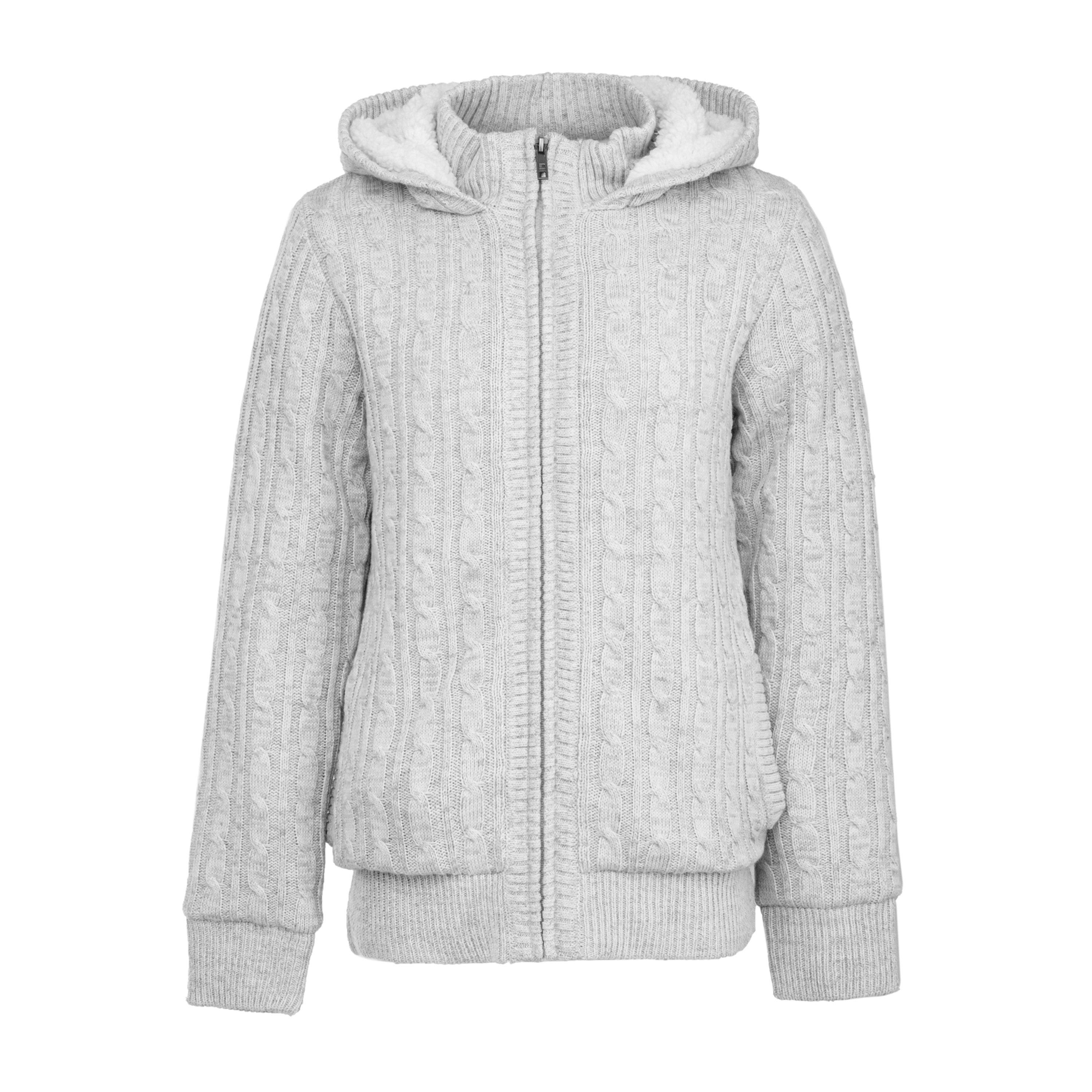Gris - SoulCal - Hooded Zip Knit Cardigan Womens - 5