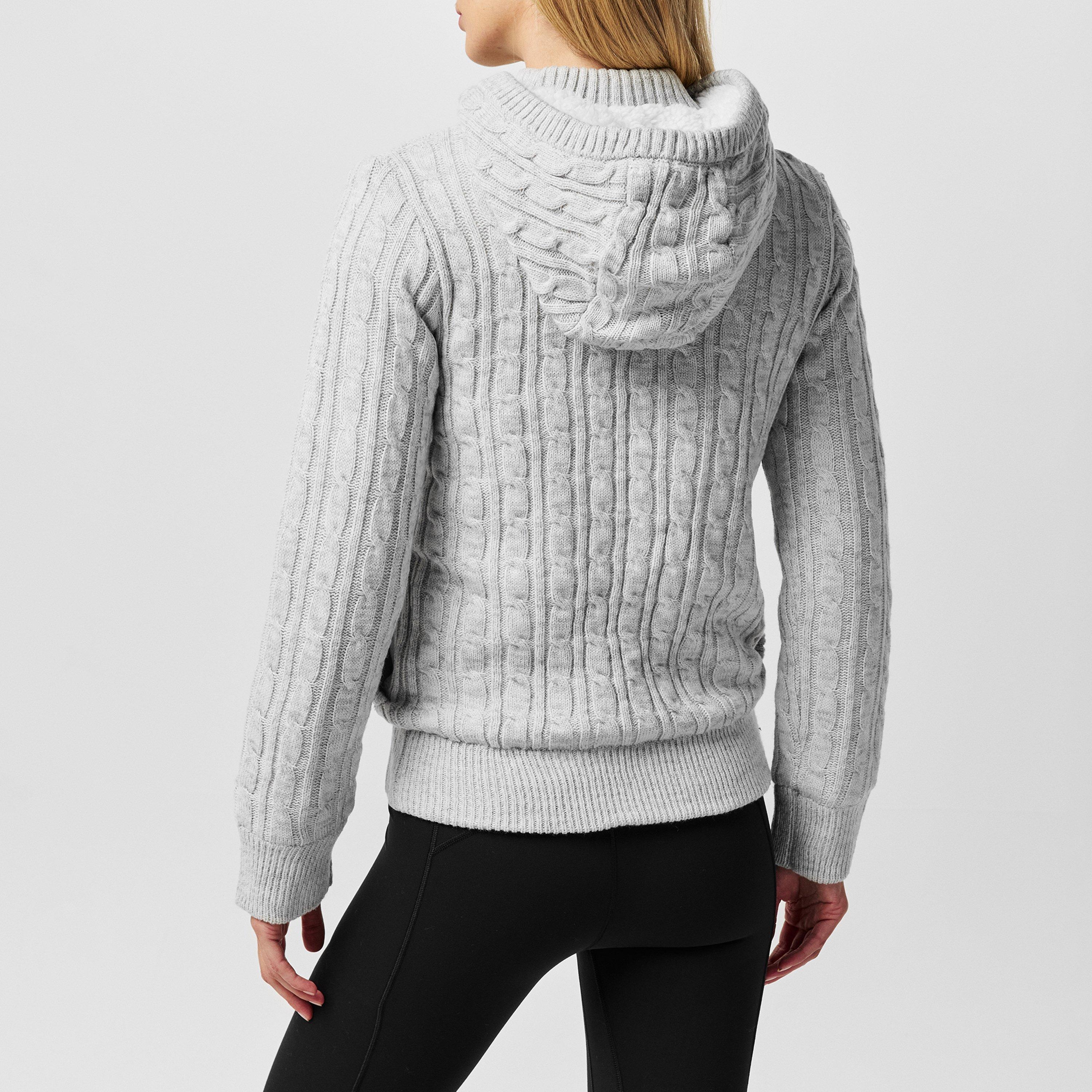 Gris - SoulCal - Hooded Zip Knit Cardigan Womens - 3