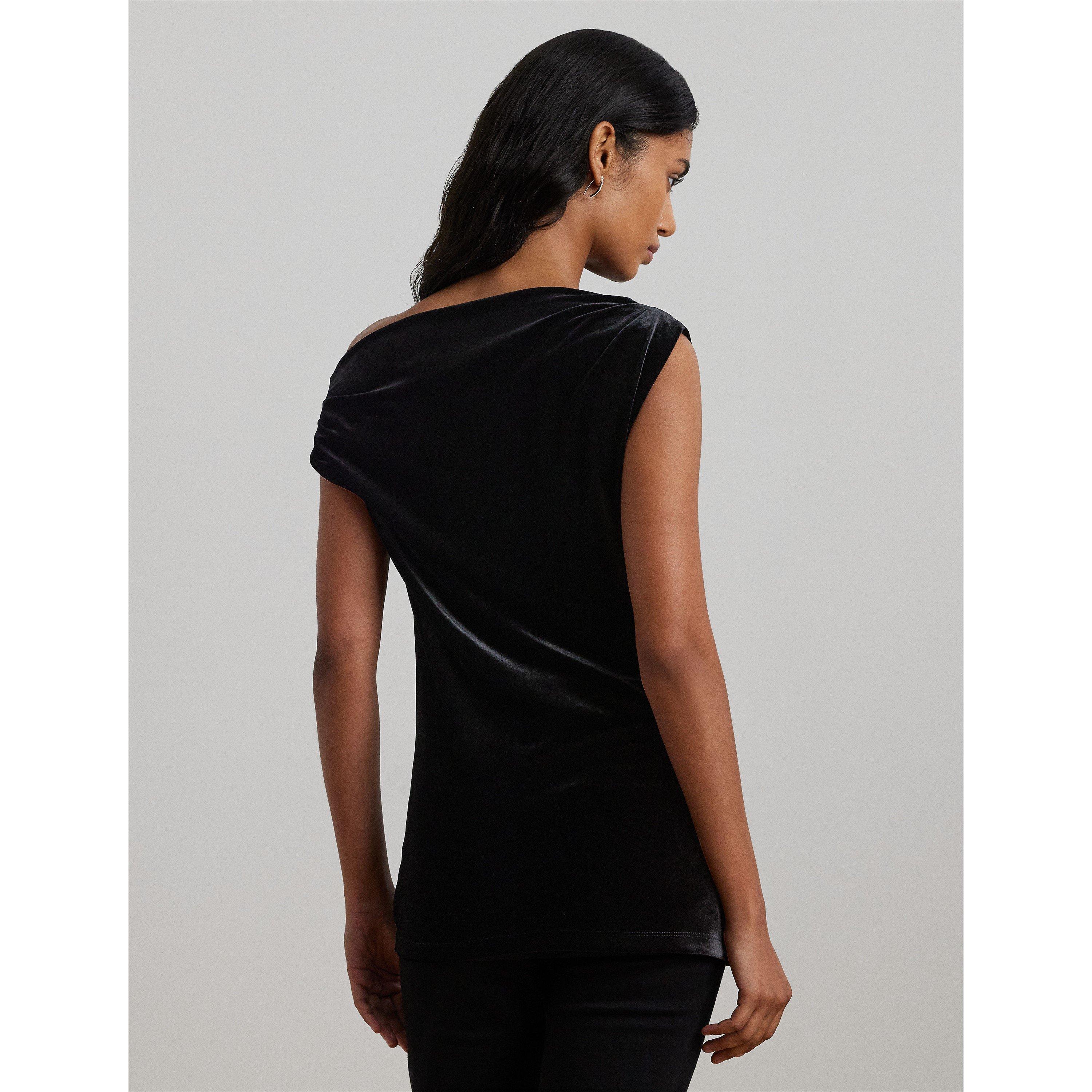 Black Velvet - Lauren by Ralph Lauren - Kinthea Velvet Top - 3