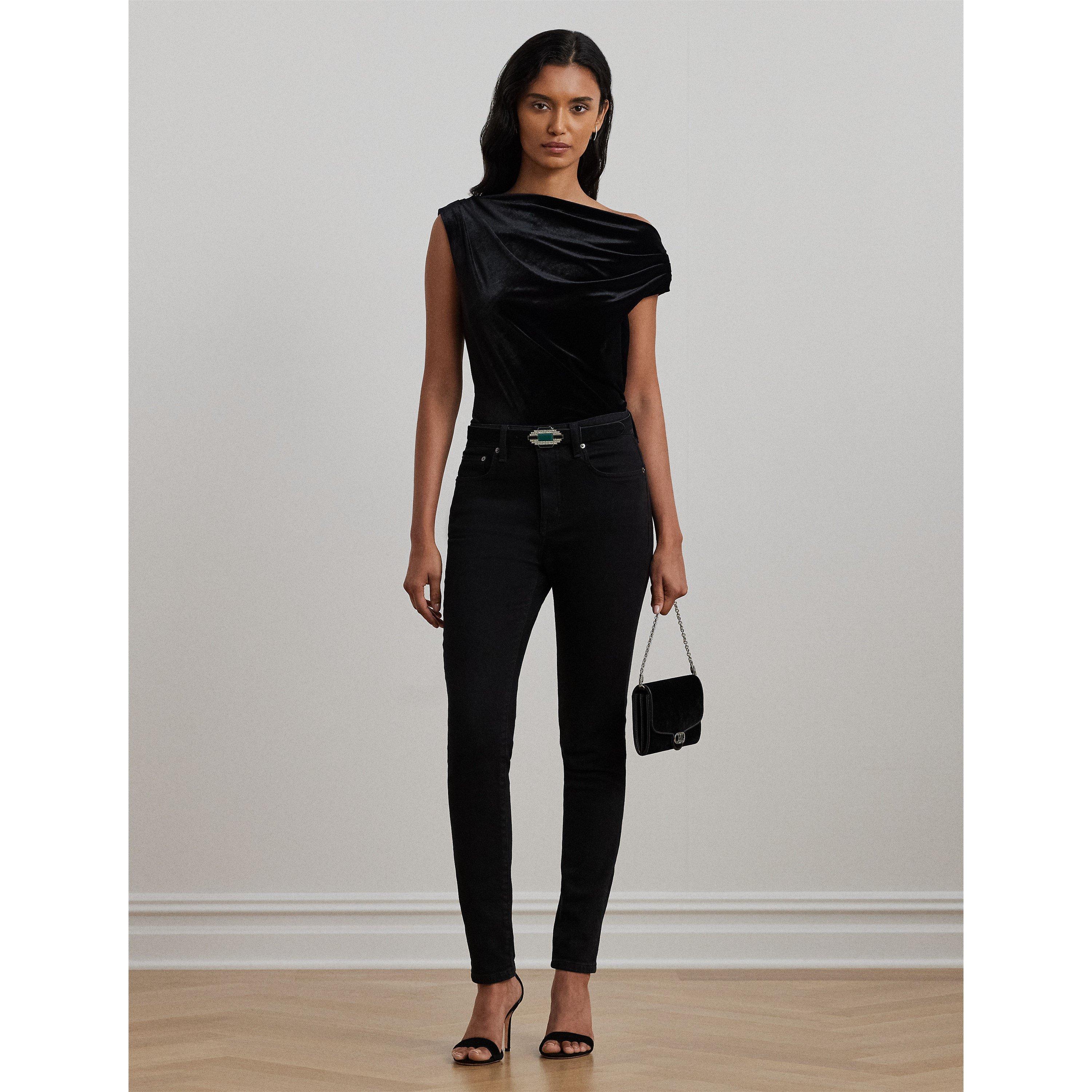 Black Velvet - Lauren by Ralph Lauren - Kinthea Velvet Top - 5